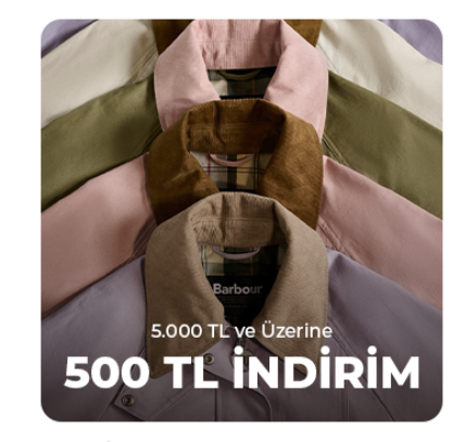 BARBOUR | 500 TL İNDİRİM
