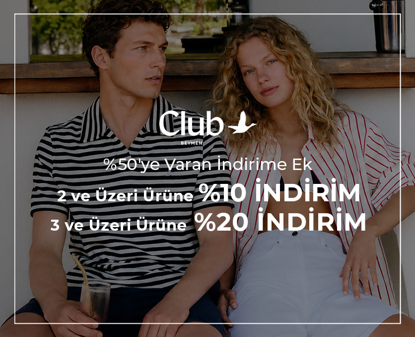 BEYMEN CLUB | %50'ye varan indirimlere ek; 2 ve Üzeri Ürüne %10 İndirim, 3 ve Üzeri %20 İndirim