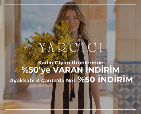 YARGICI | Kadın Giyim Ürünlerinde %50'ye Varan , Ayakkabı & Çantada Net %50 İndirim