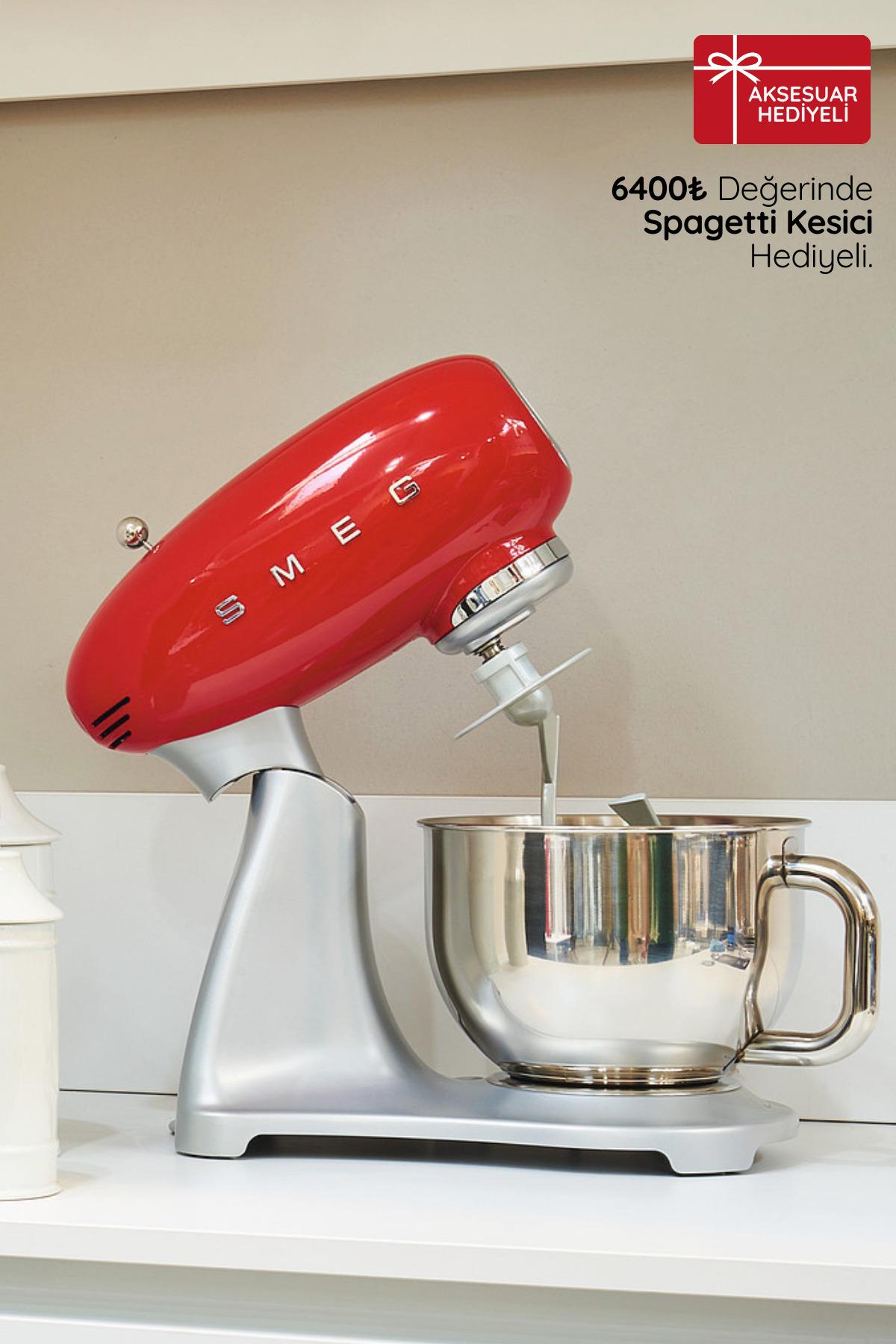 Smeg 50's Style Retro Kırmızı Stand Mikseri smf02rdeu