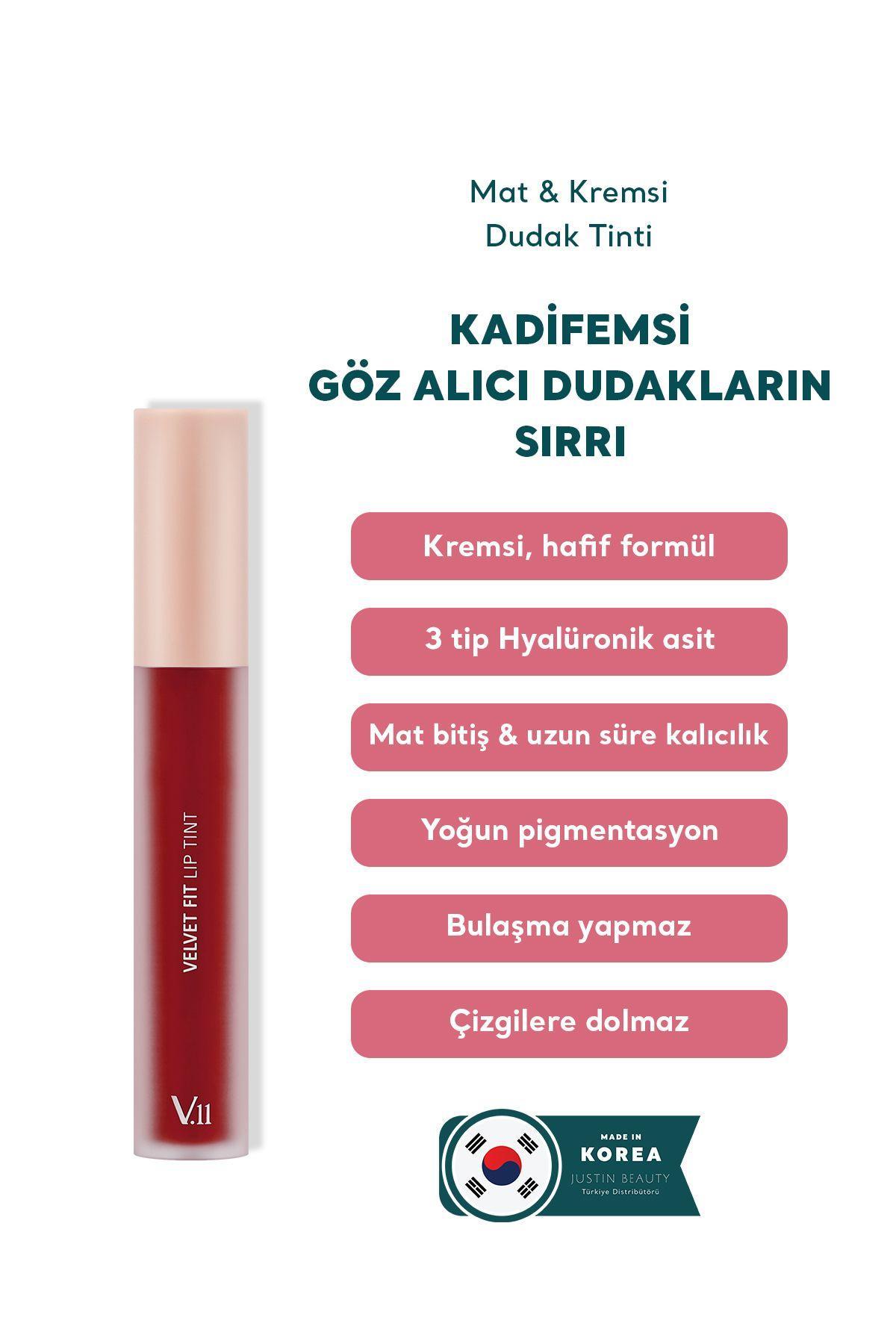 Village 11 Factory Velvet Fit Lip Tint Melted Cherry 4.7g - Mat & Kremsi Dudak Tinti