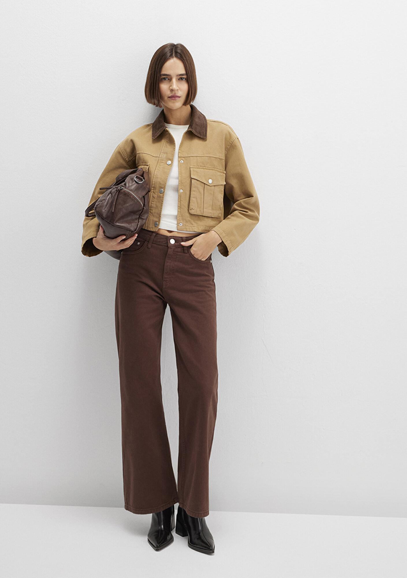 Mavi Malibu Kahverengi Gabardin Pantolon 1010152-A3355