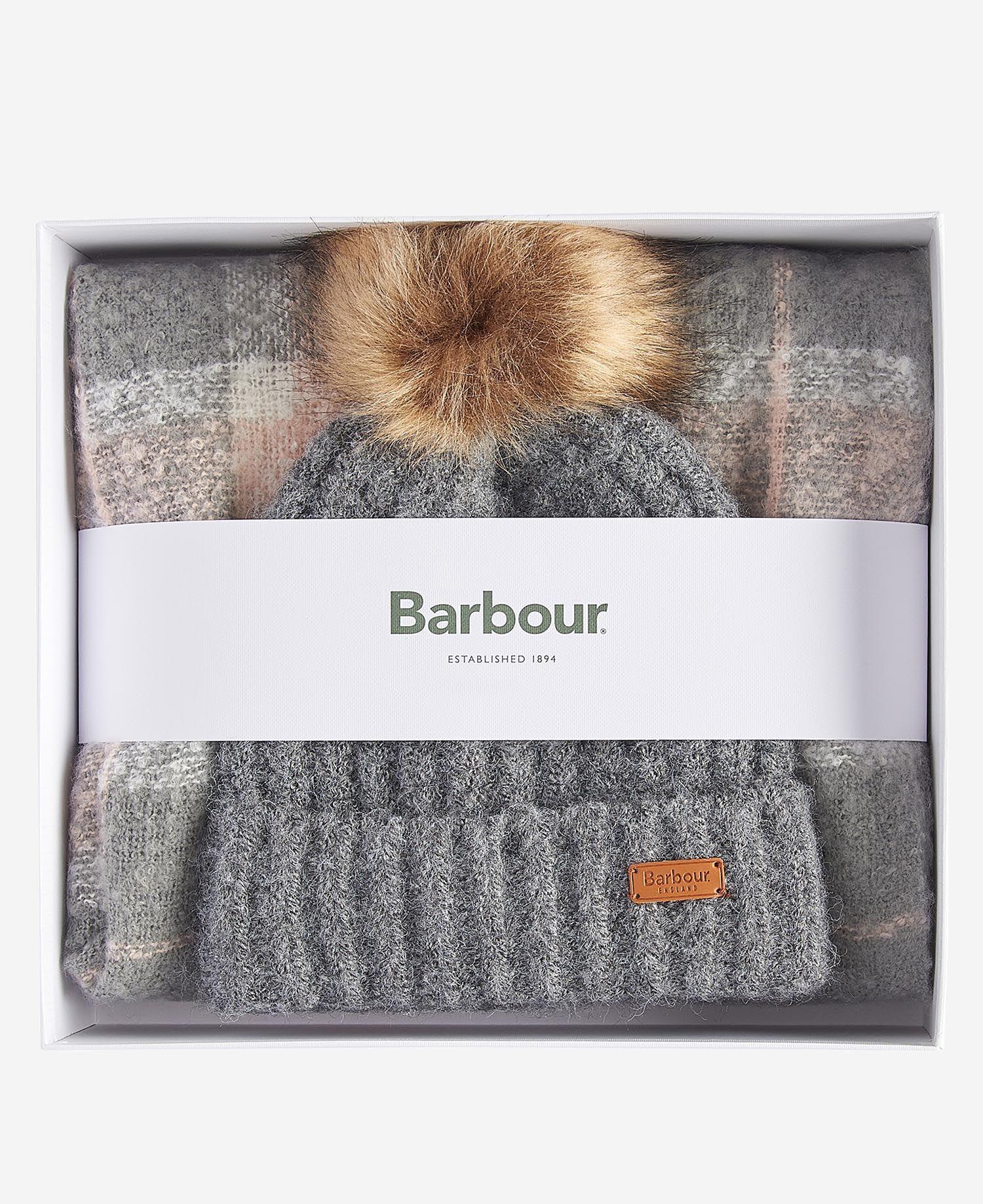 Barbour Saltburn Bere & Tartan Şal Seti