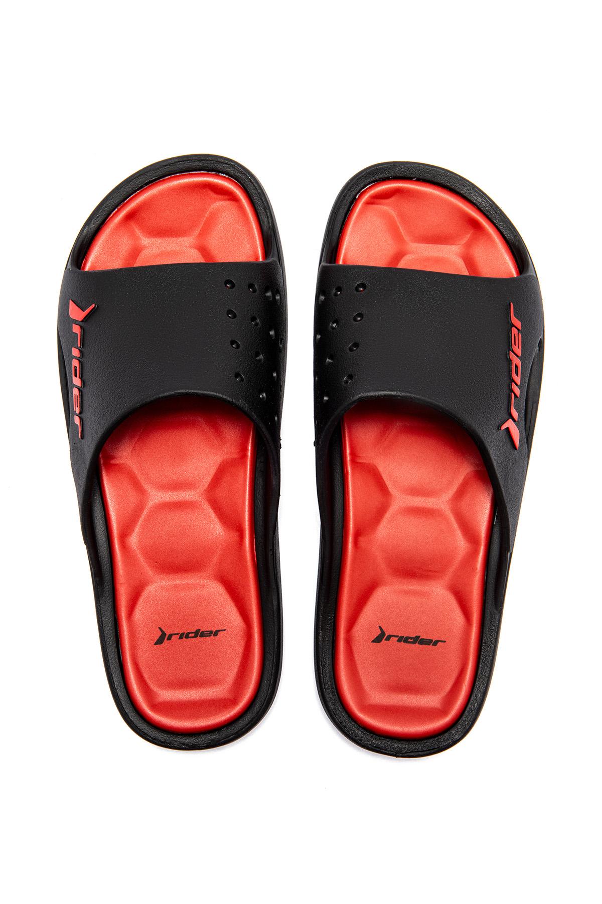 Bay Erkek Terlik Siyah-Kırmızı 39/46