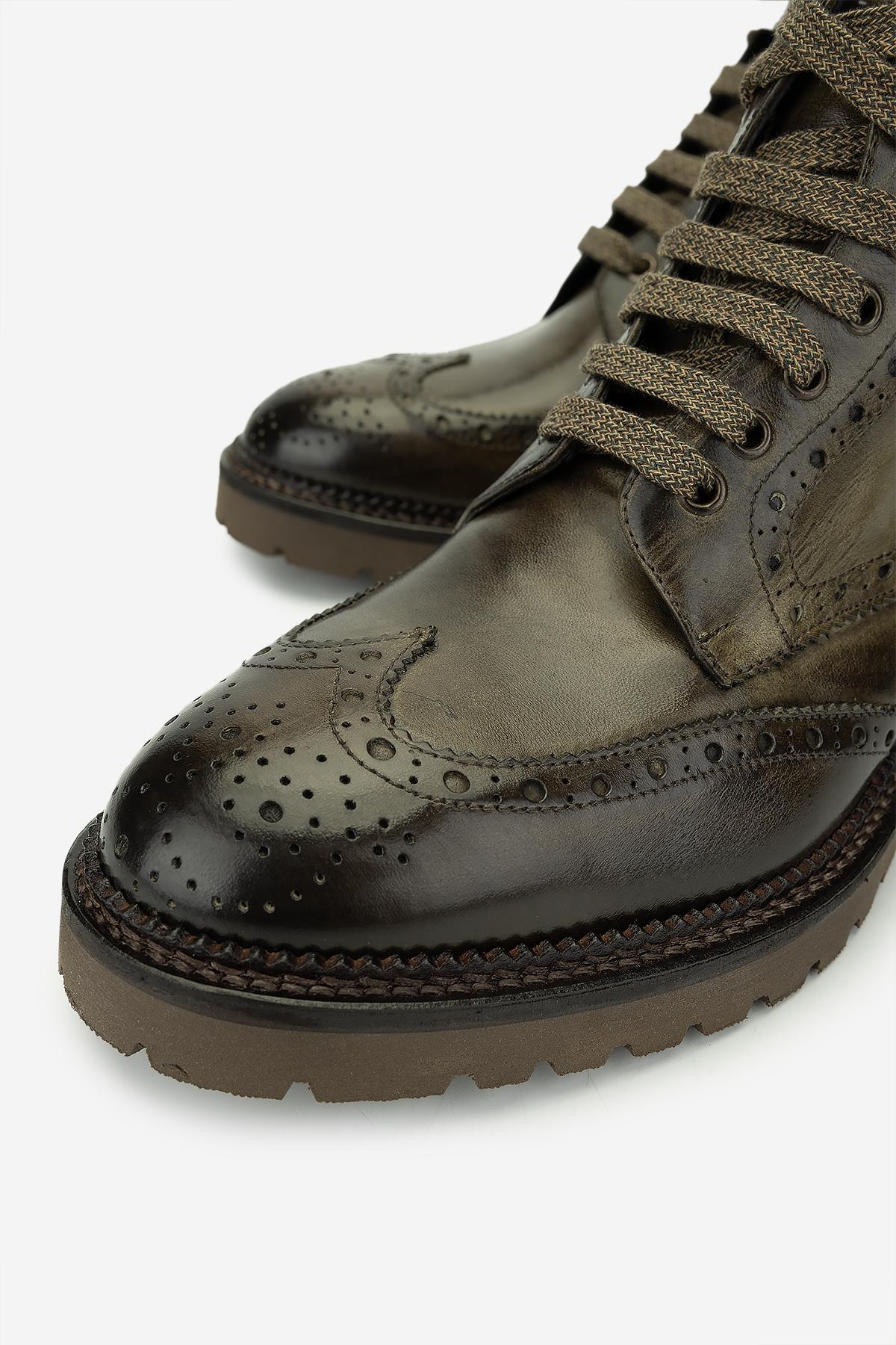 Valmenti Erkek Hakiki Deri Multi Renk Casual Bot