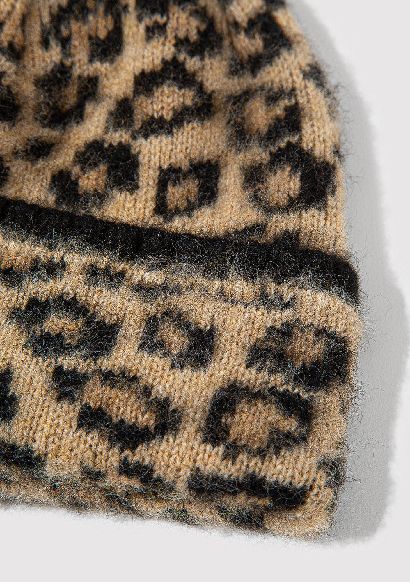 Mavi Leopar Desenli Bere 1913611-25818