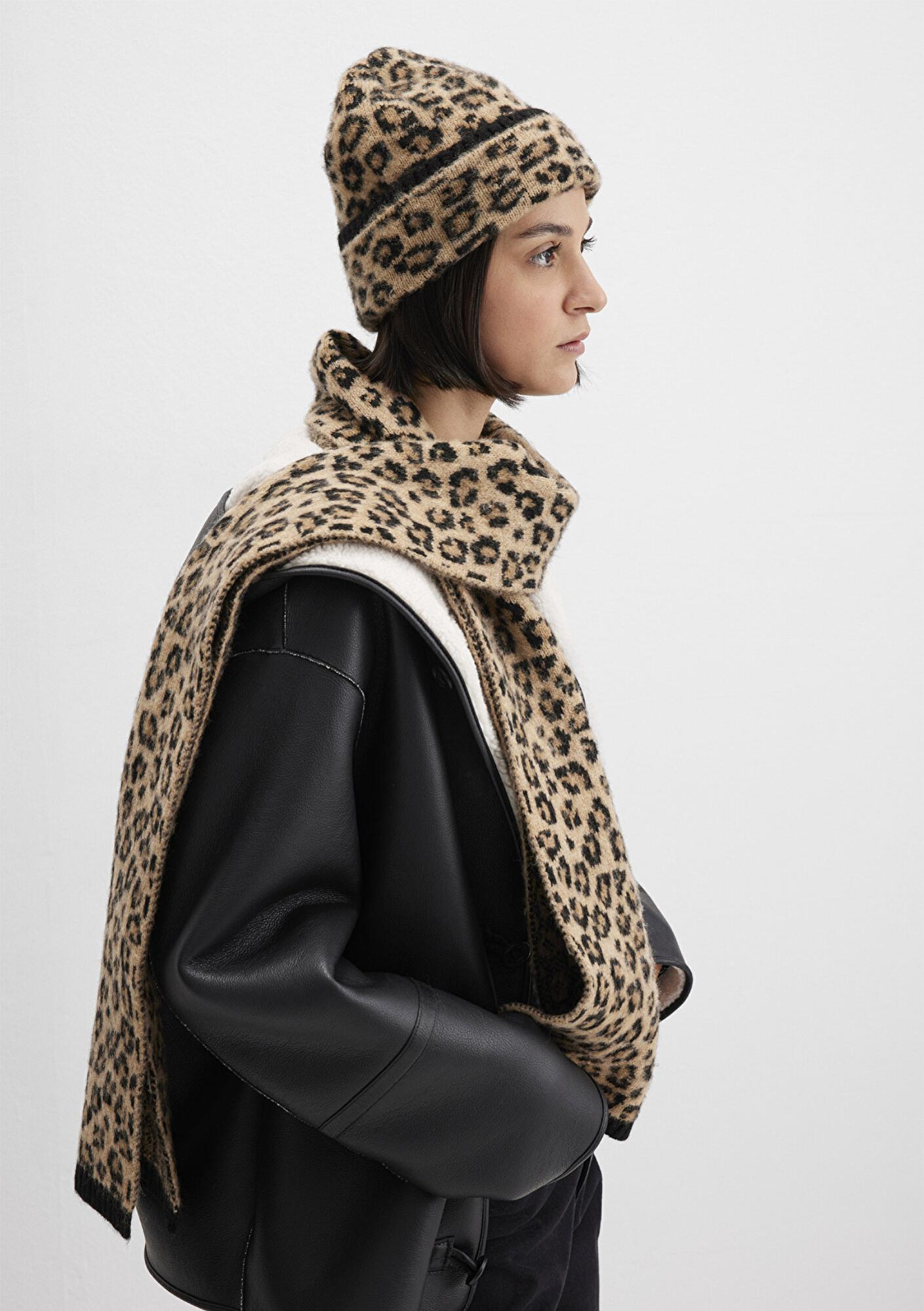 Mavi Leopar Desenli Bere 1913611-25818