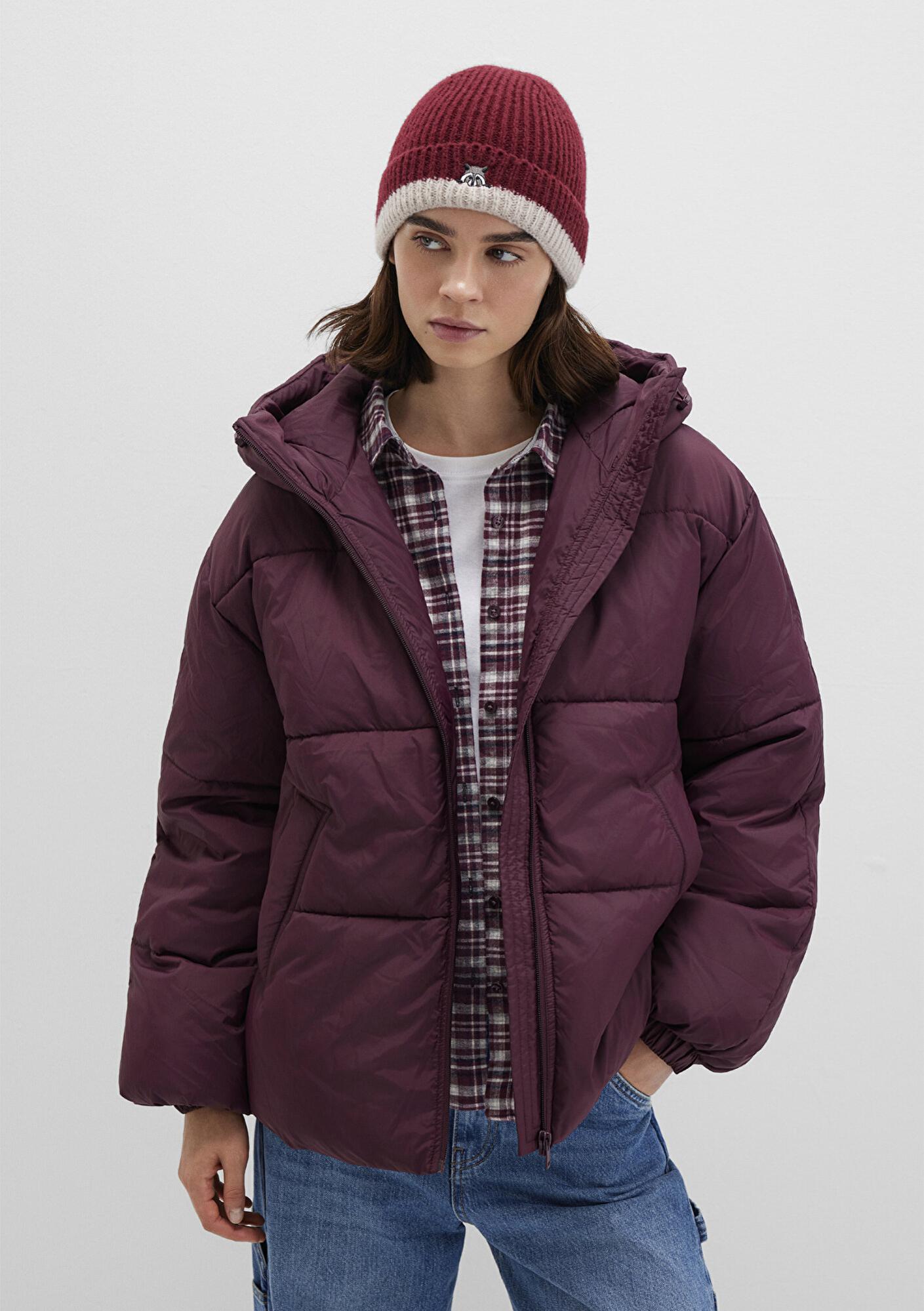 Mavi Rakun Nakışlı Bordo Bere 1913609-24862