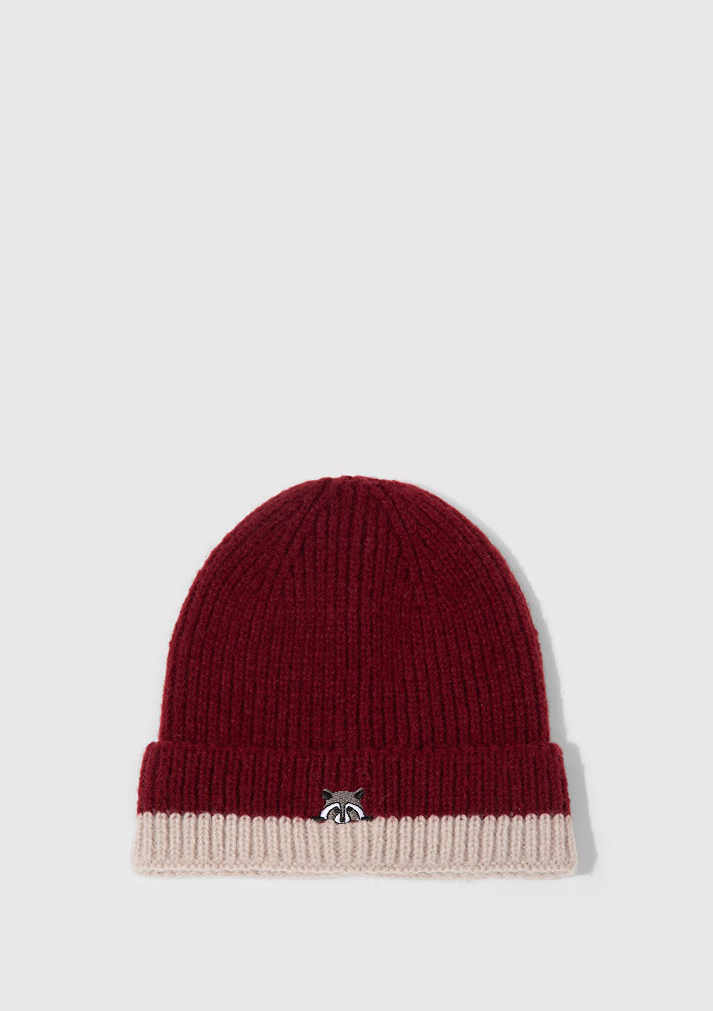 Mavi Rakun Nakışlı Bordo Bere 1913609-24862