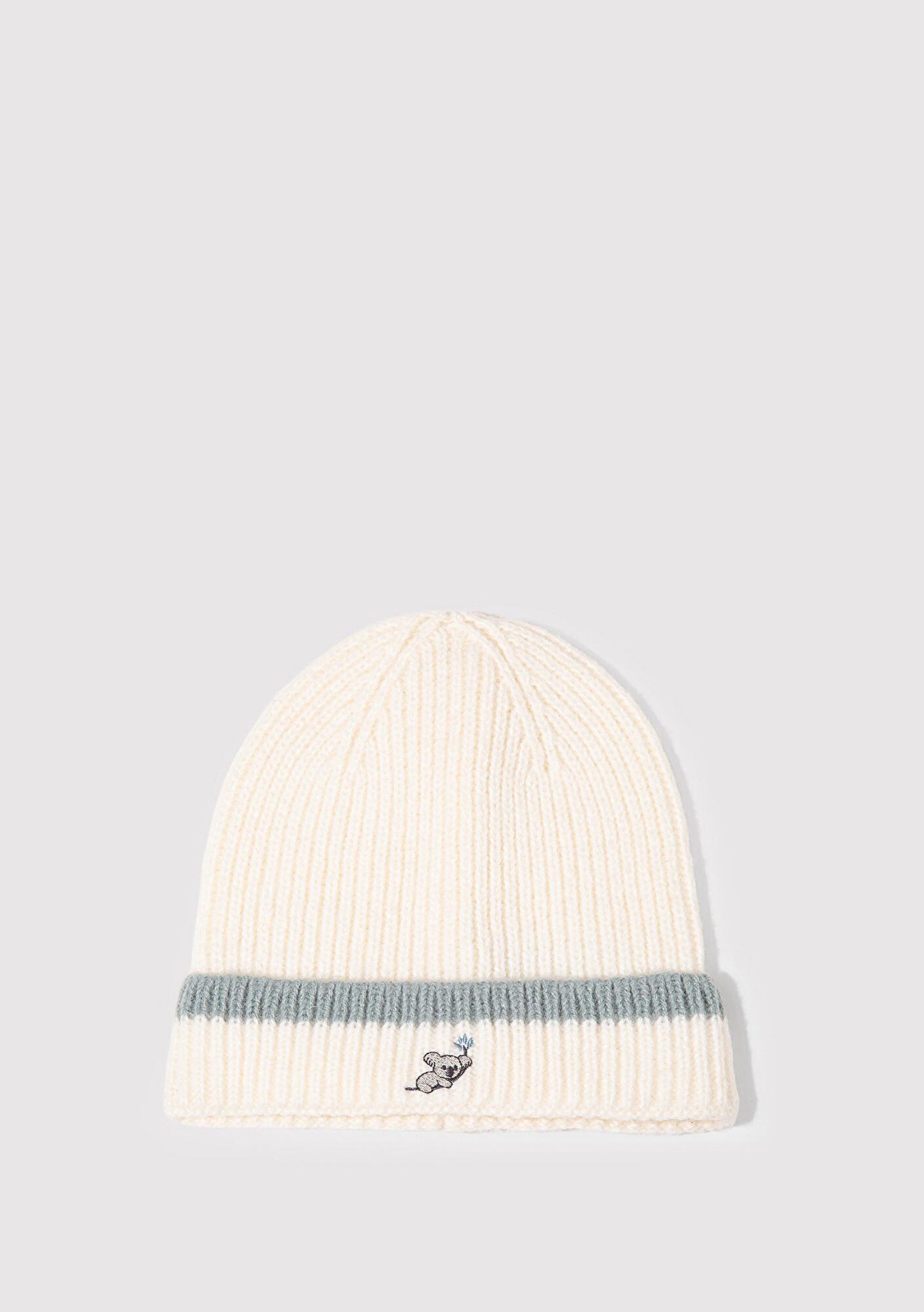 Mavi Koala Nakışlı Ekru Bere 1913609-70048