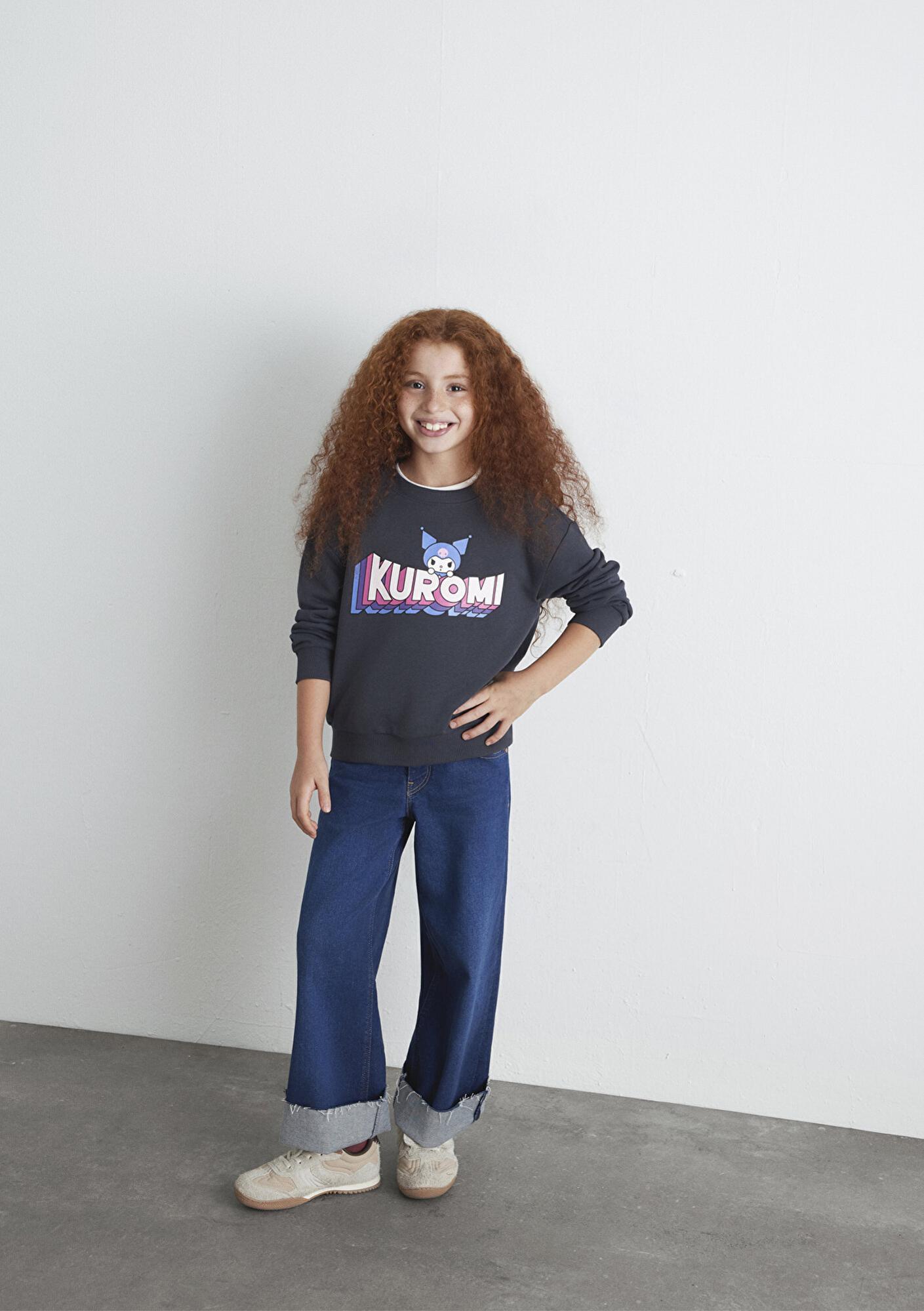 Mavi Kuromi Baskılı Antrasit Sweatshirt 7S10139-70087