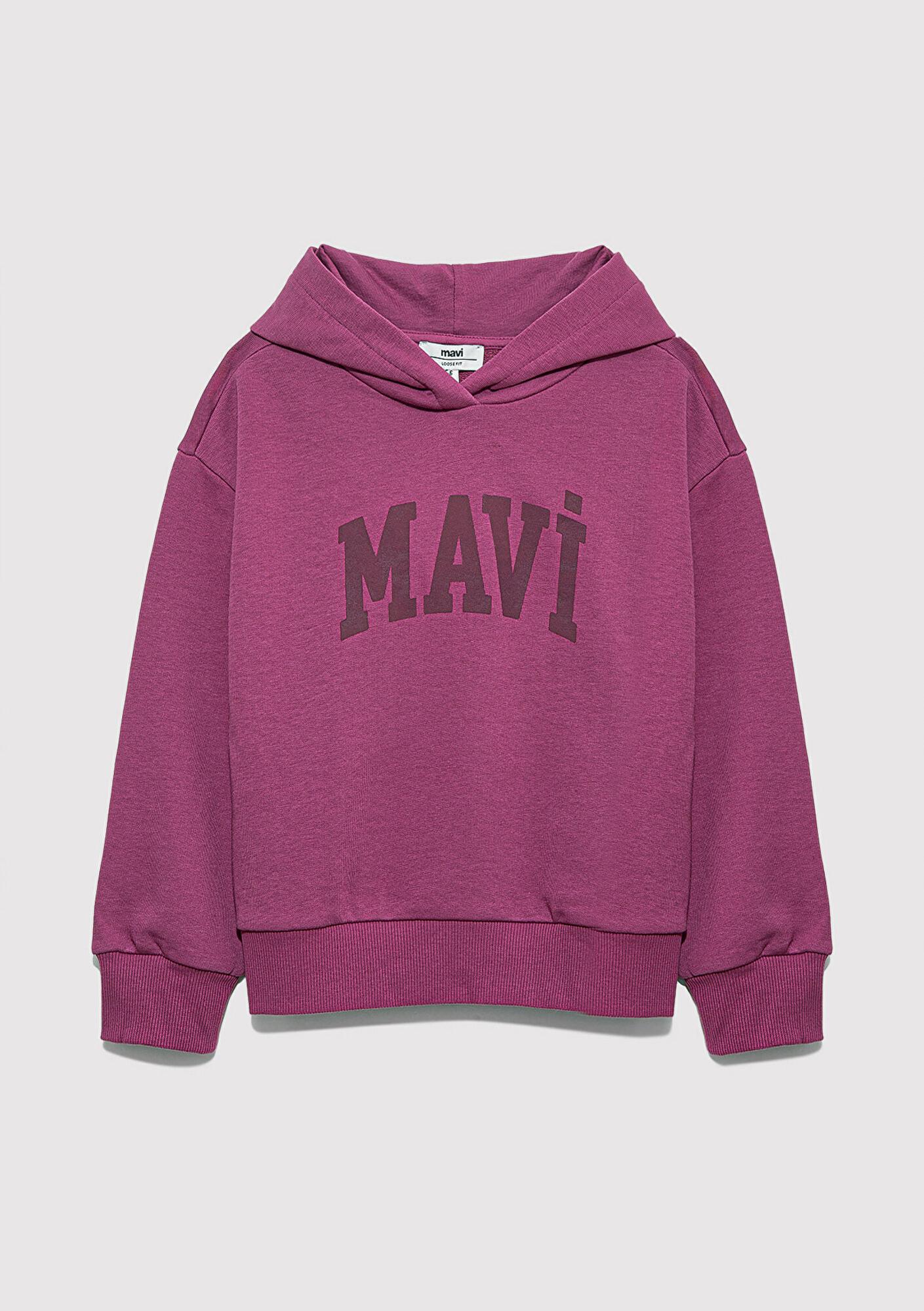 Mavi Mavi Logo Baskılı Pembe Sweatshirt 7S10147-70651