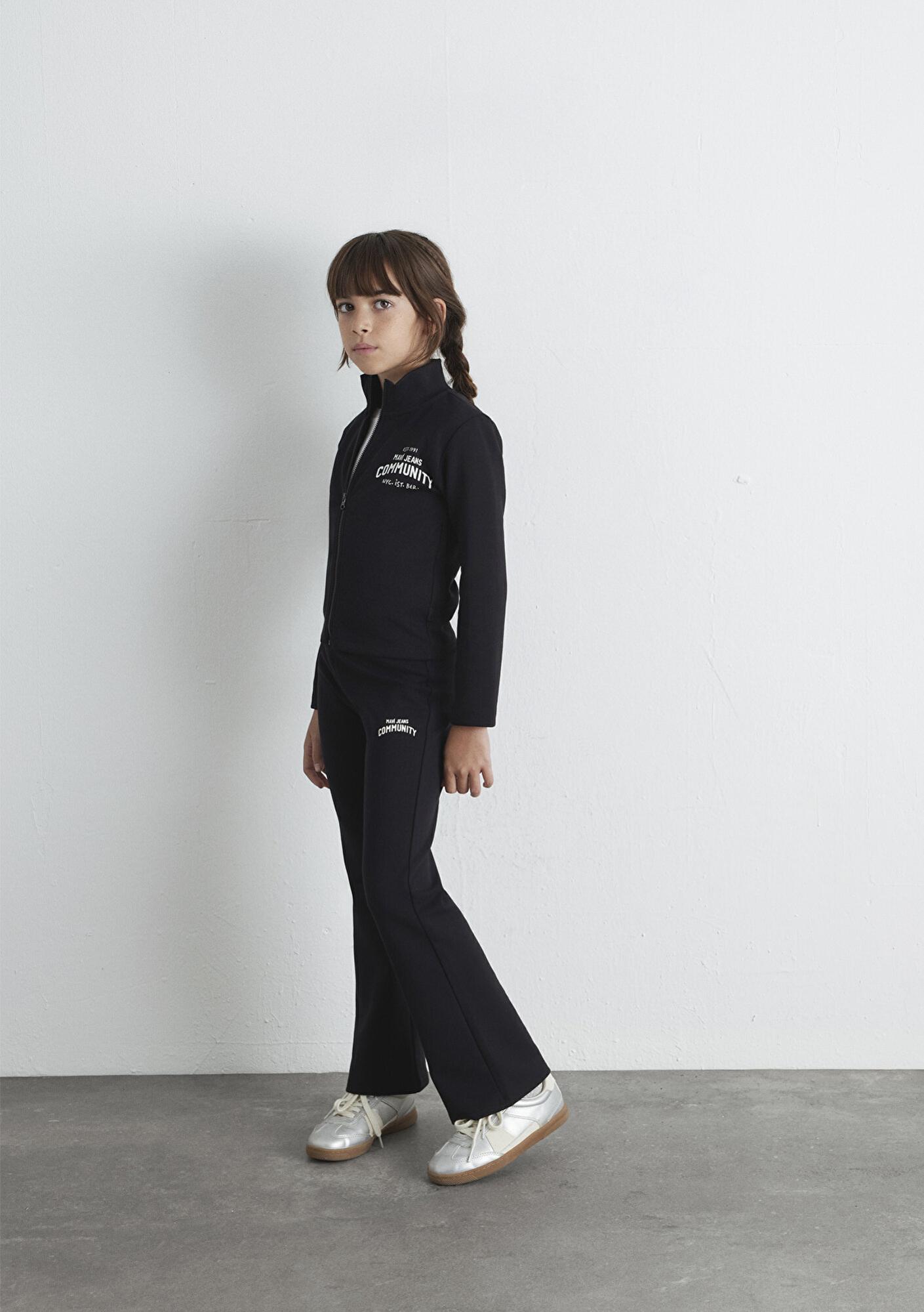 Mavi Mavi Jeans Baskılı Siyah İnterlok Sweatshirt 7S10129-900