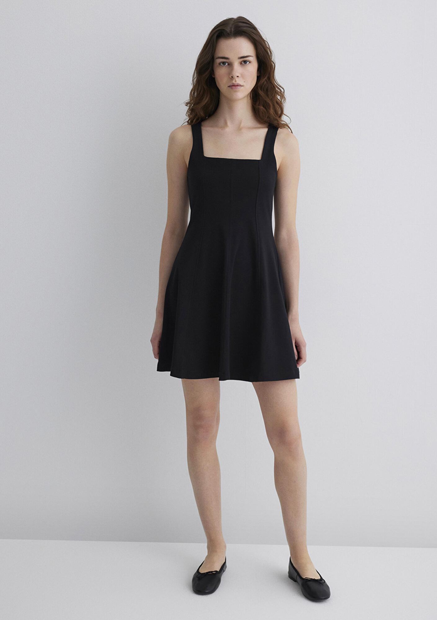 Mavi Siyah Elbise 1310679-900