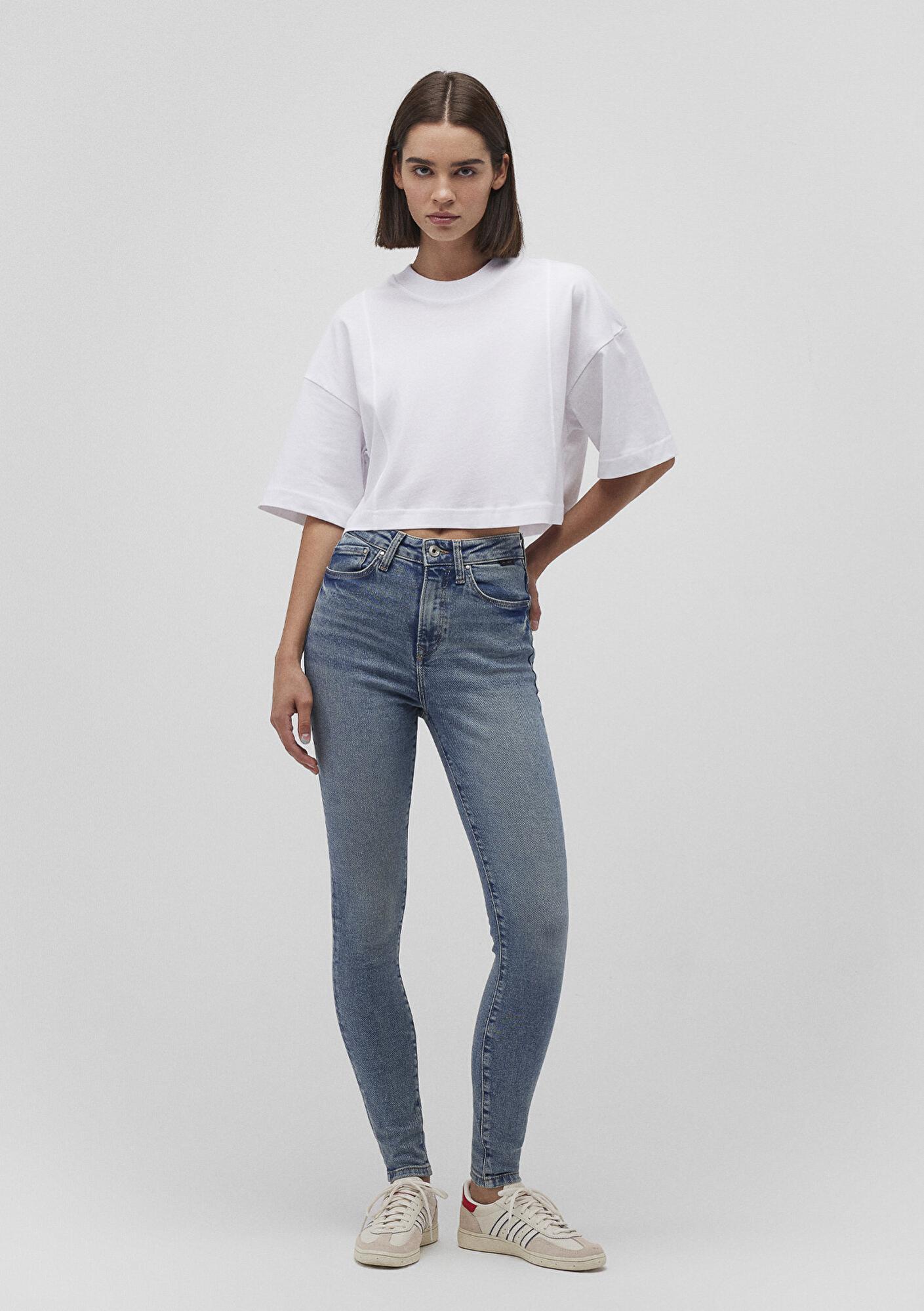 Mavi Serenay Gold Shape Puslu Indigo Mavisi Jean Pantolon 100980-87796