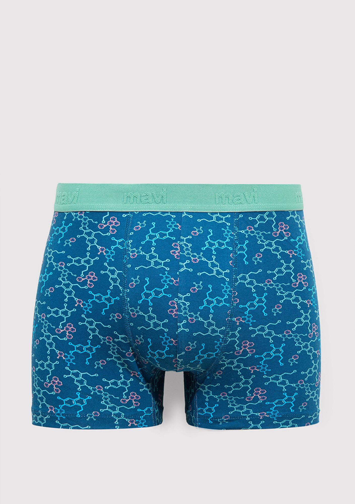 Mavi Baskılı Mavi Boxer 0911636-70861