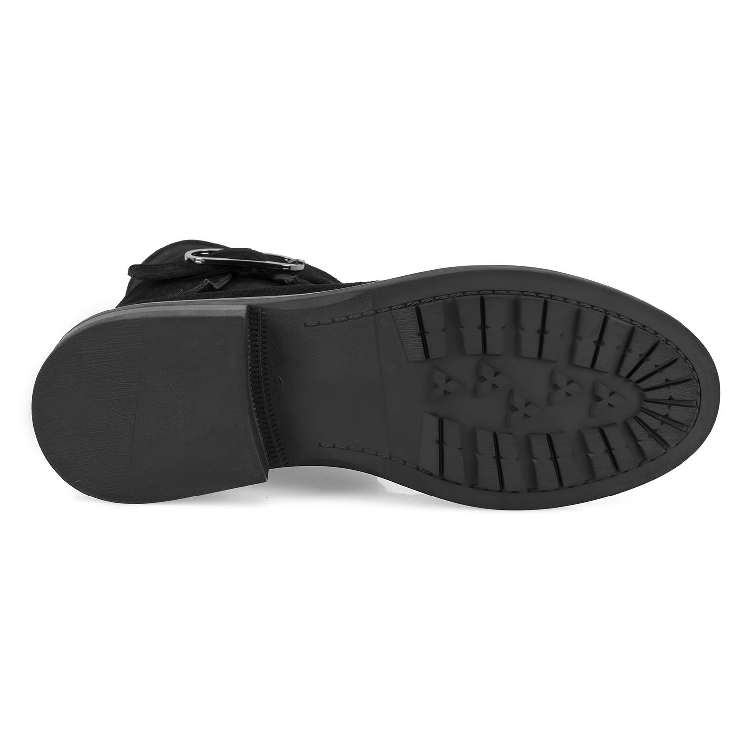 Kadın Siyah Toka Aksesuarlı Bot