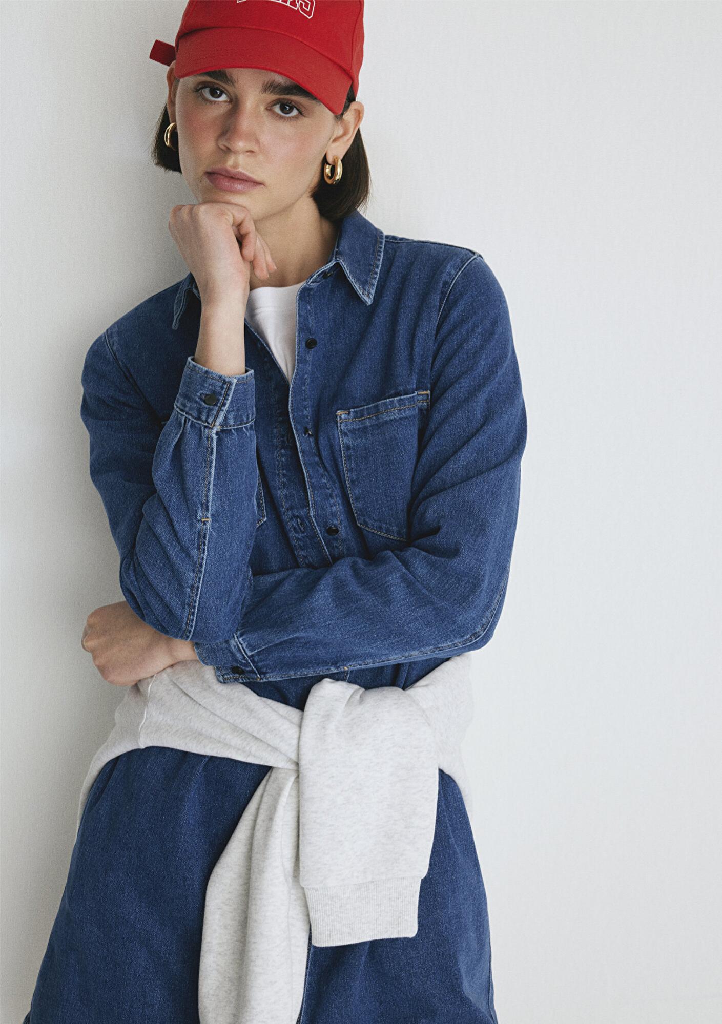 Mavi Liz Everyday Koyu Mavi Jean Elbise 130656-86430