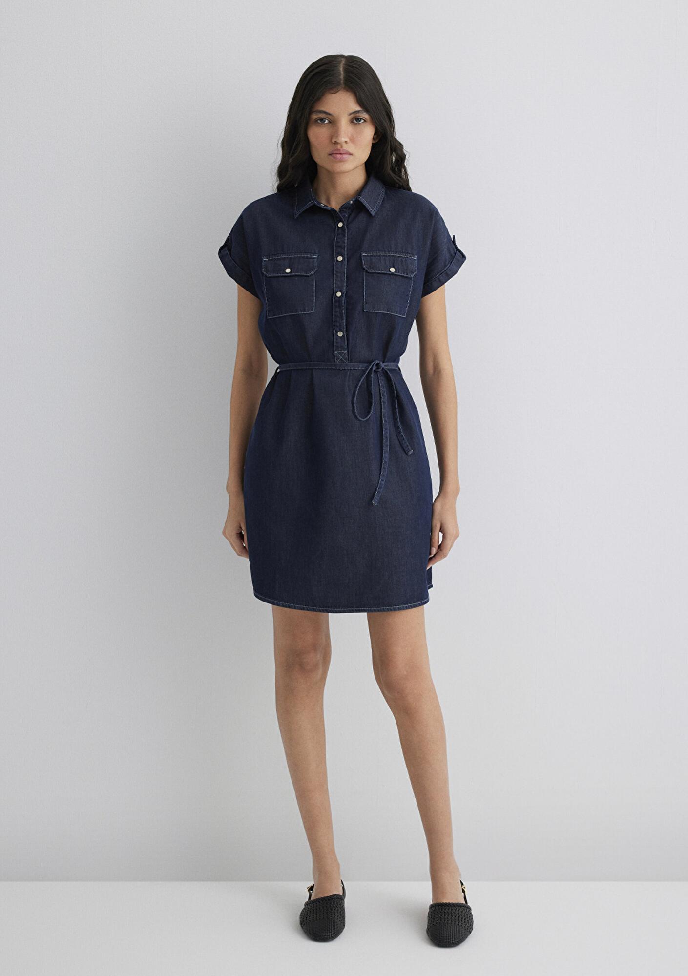 Mavi Barbara Gold Klasik Rinse Jean Elbise 130548-28636