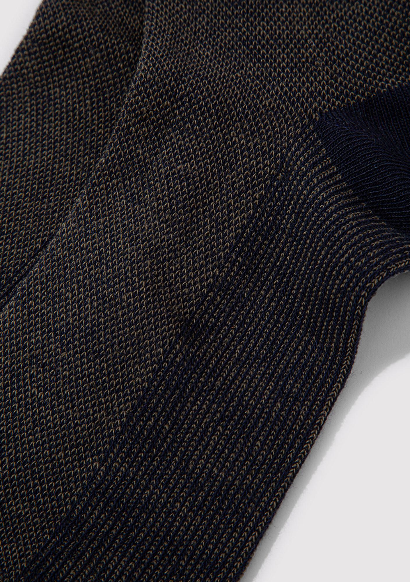 Mavi Mühür Logo Nakışlı Lacivert Soket Çorap 091760-28725