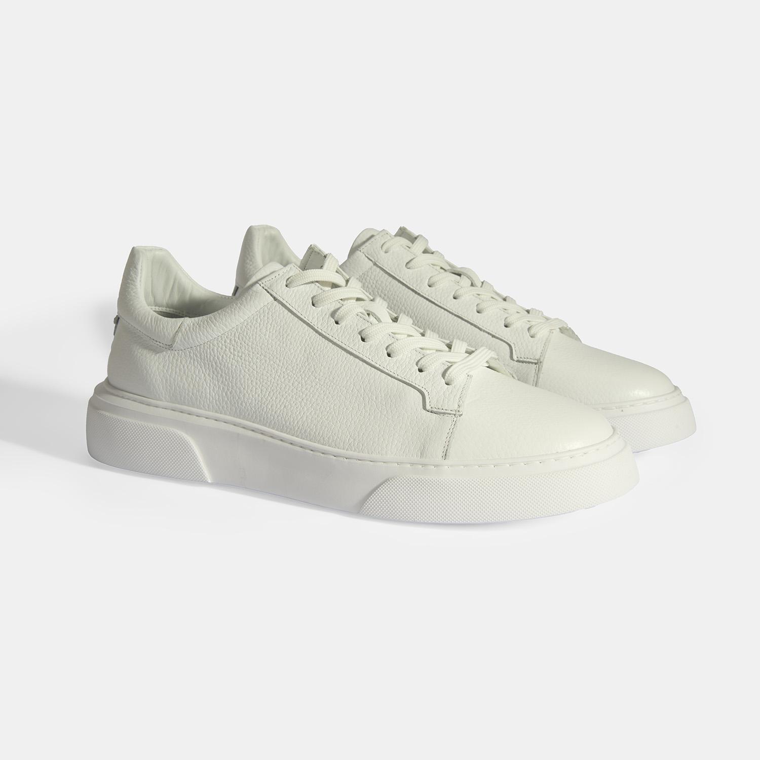 Marlon Beyaz Erkek Deri Günlük Ayakkabı