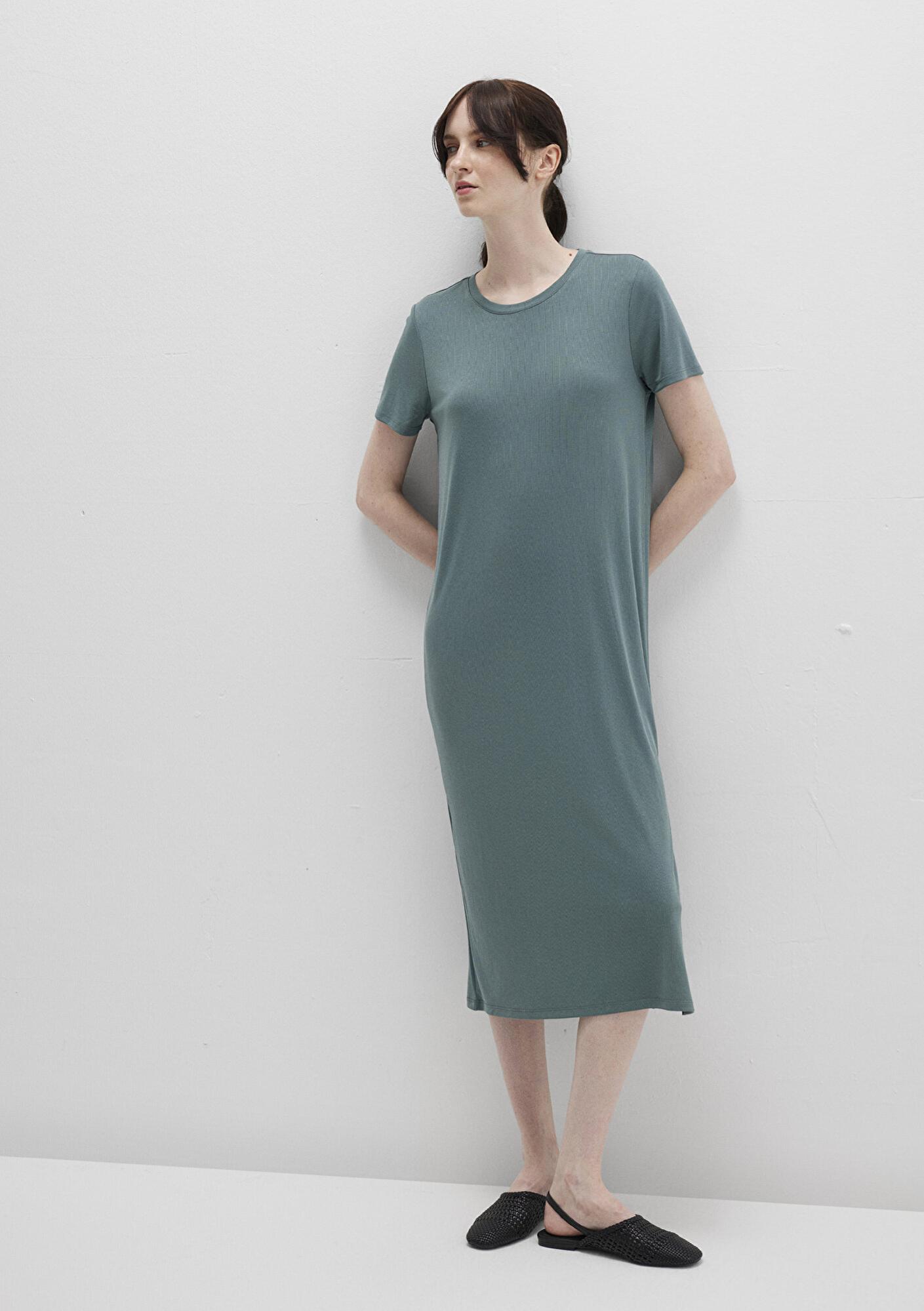 Mavi (TENCEL™) Modal Yeşil Midi Elbise 1310777-71917