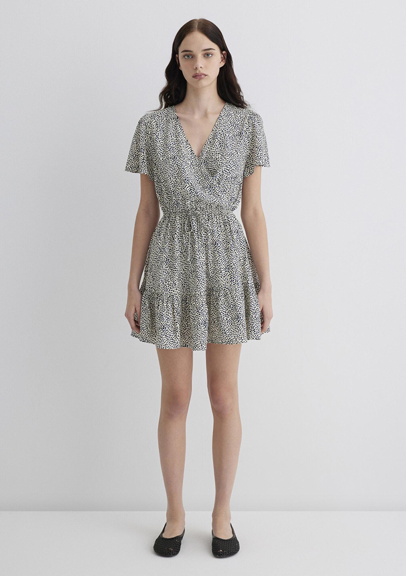 Mavi Siyah Elbise 1310678-90790