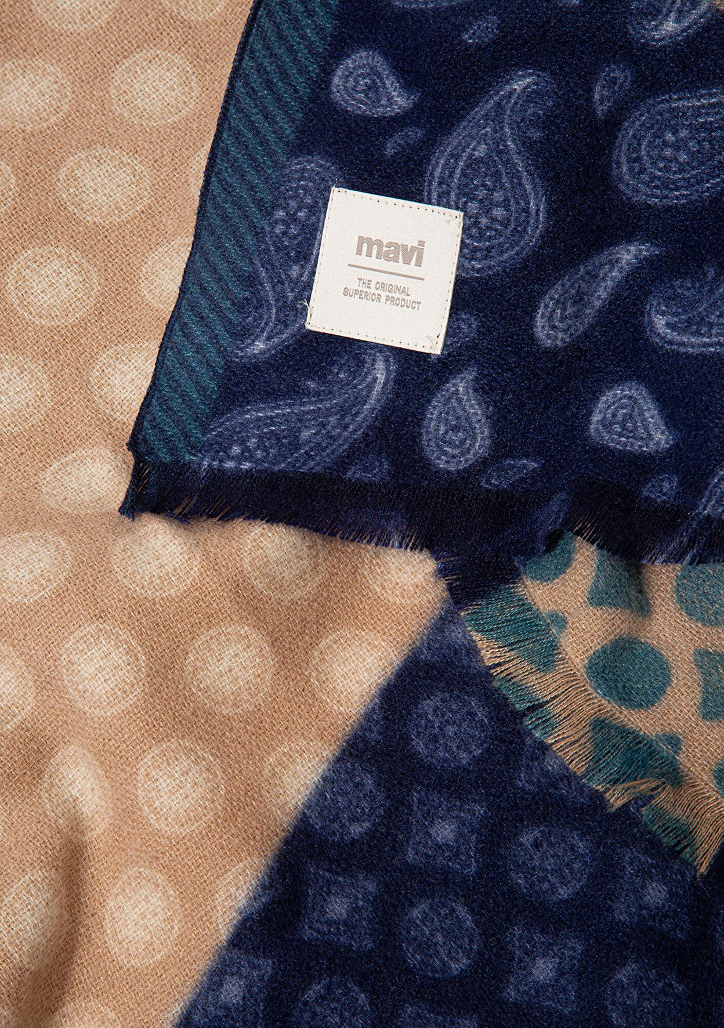 Mavi Baskılı Atkı 1913721-82045