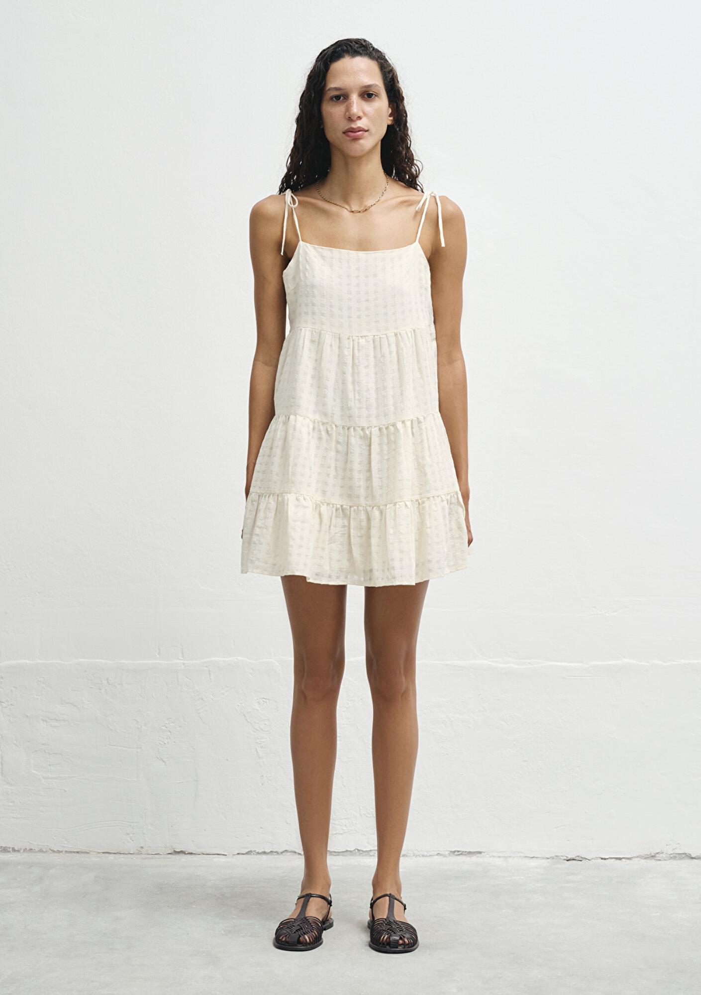 Mavi Ekru Elbise 1310792-80194