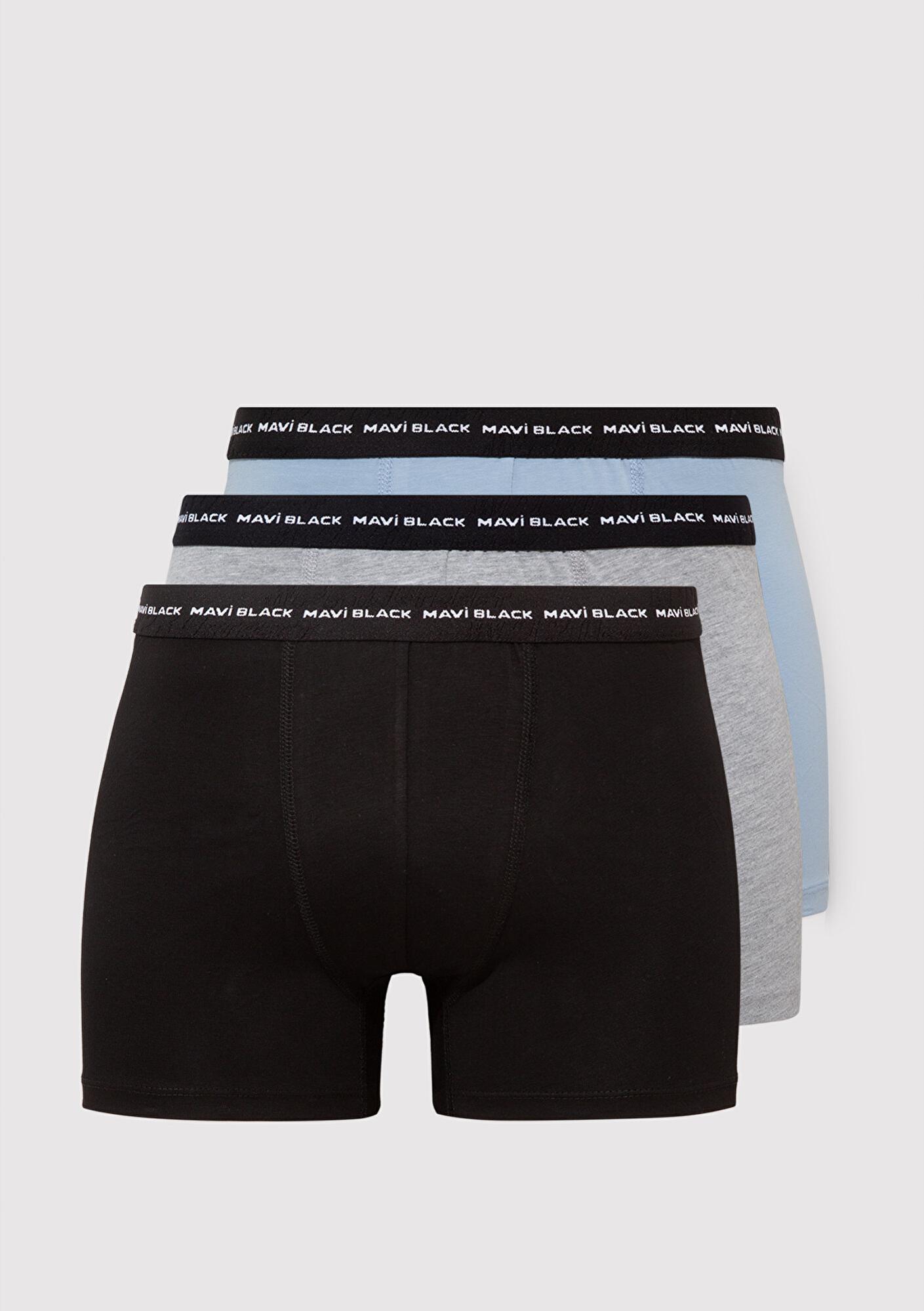 Mavi 3lü Basic Boxer 0911987-900