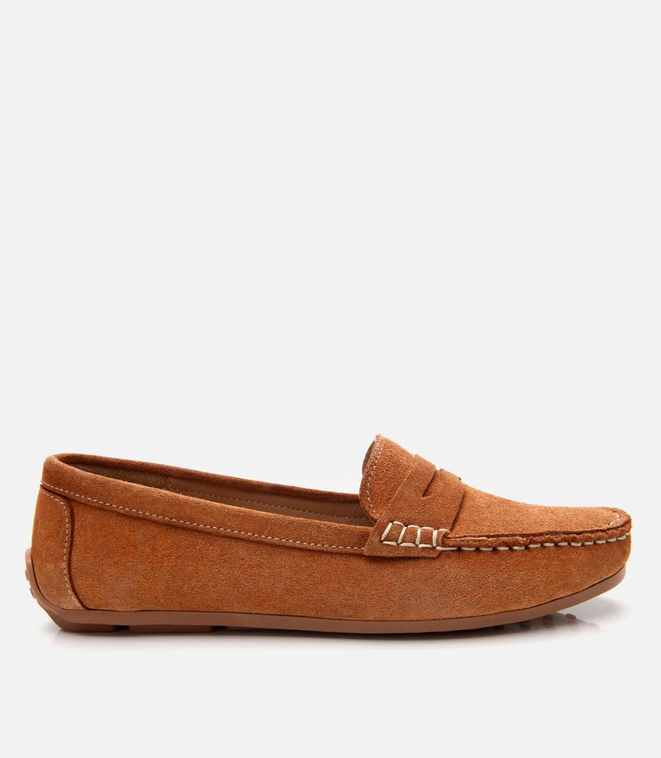 Kadın Süet Deri Taba Günlük Loafer