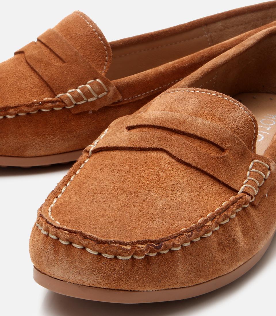 Kadın Süet Deri Taba Günlük Loafer