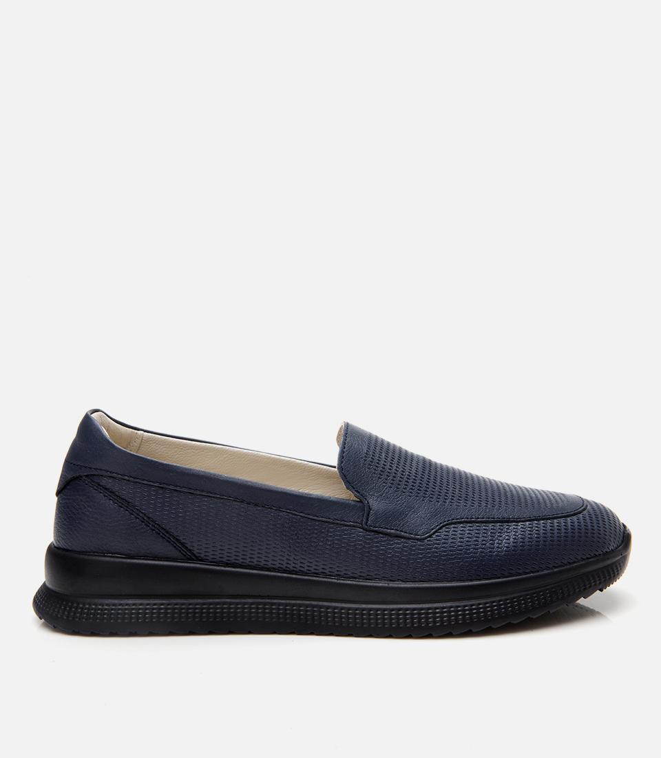 Kadın Deri Lacivert Comfort Düz Ayakkabı