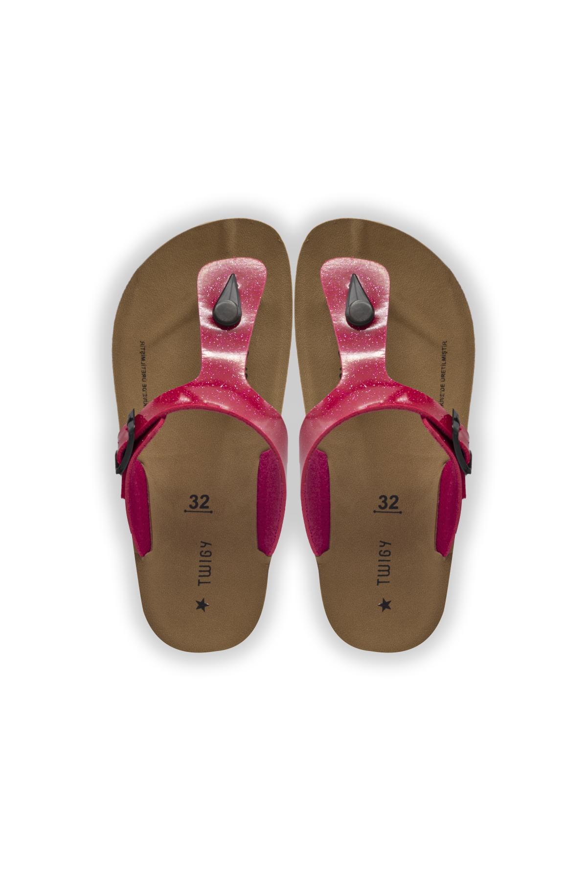 Bella Çocuk Parmak Arası Terlik Fuşya 30/35