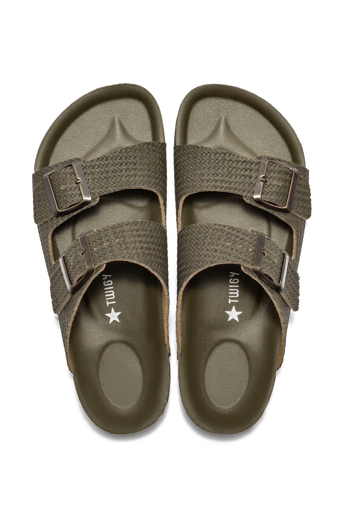 Toni Örgülü Erkek Terlik Yeşil 41/45