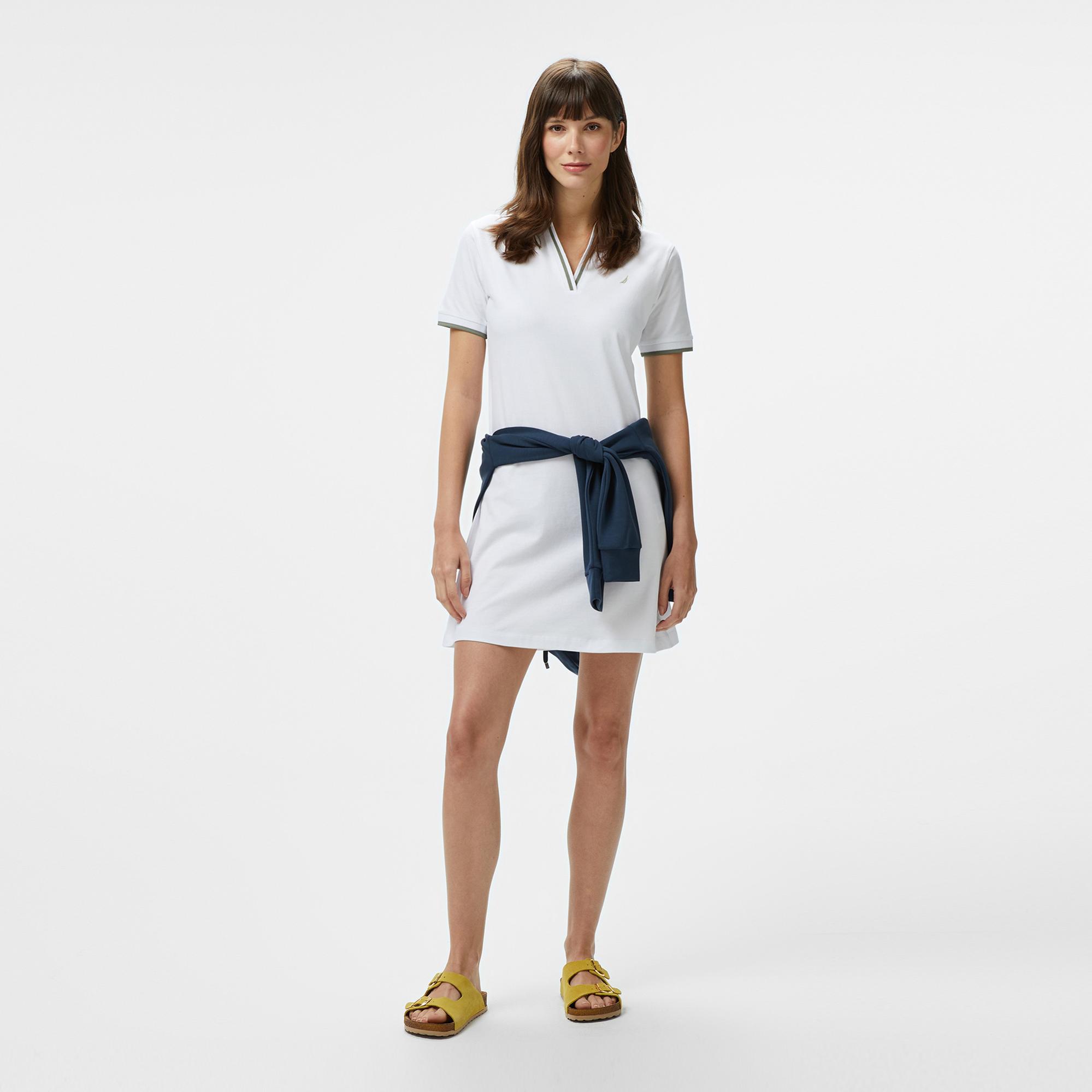 Nautica Kadın Beyaz Regular Fit Elbise