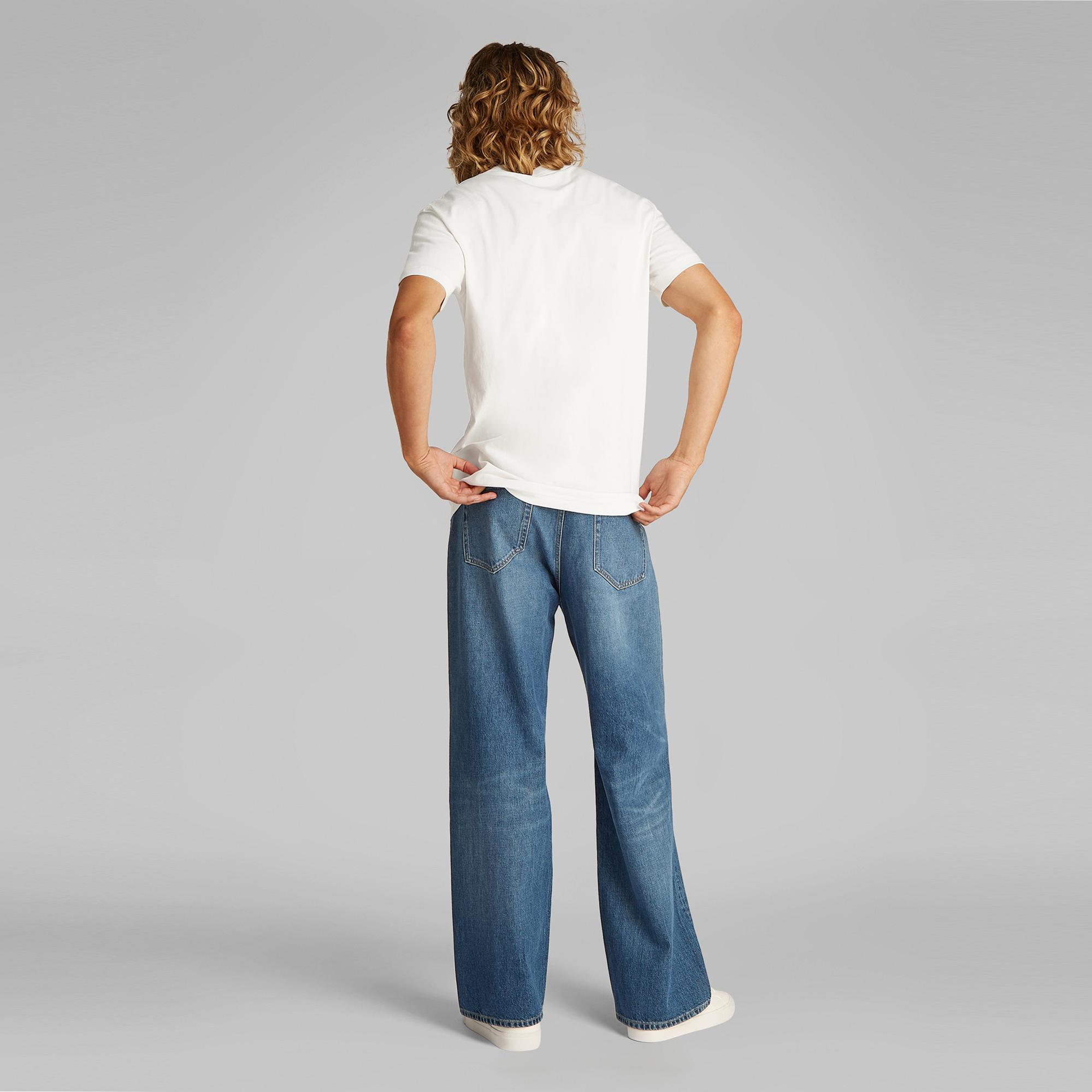 Calvin Klein Label Print Erkek Beyaz T-Shirt