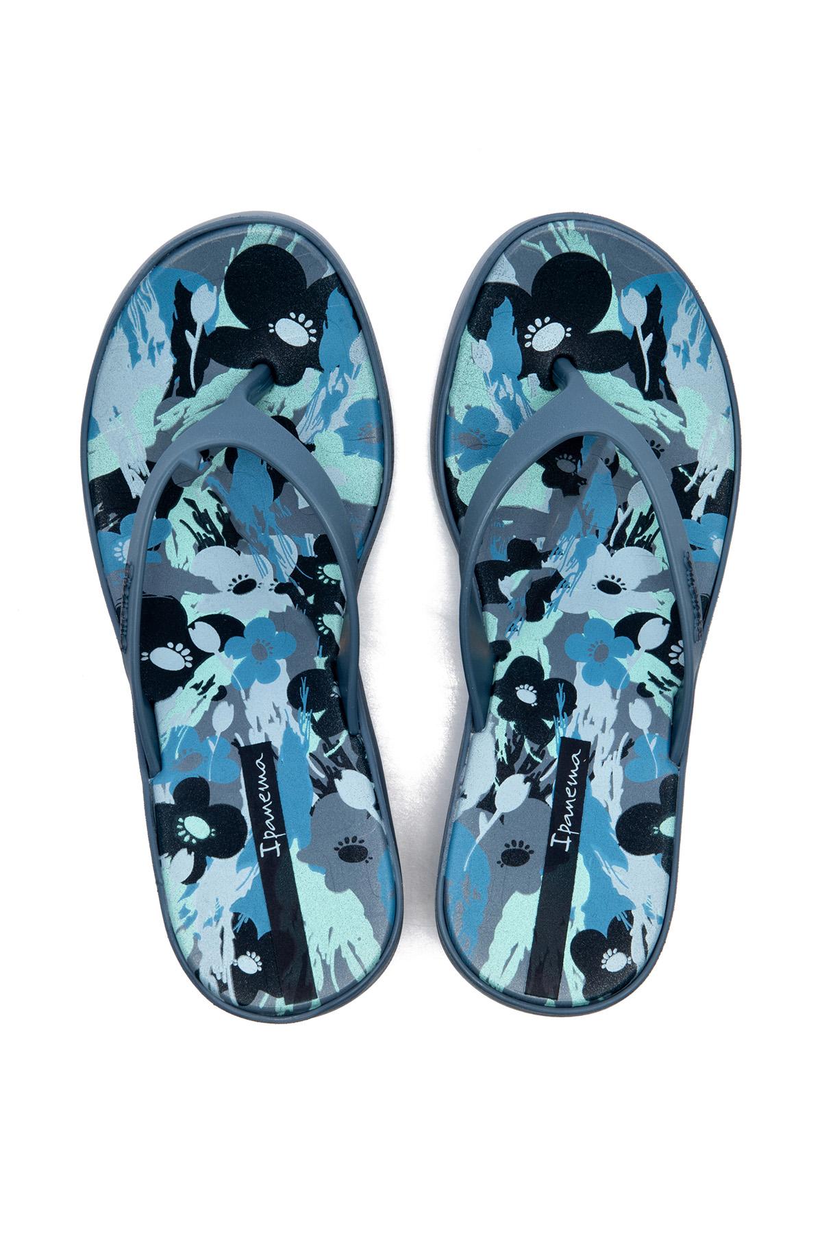 High Fashion Thong Kadın Parmak Arası Terlik Mavi 35/40