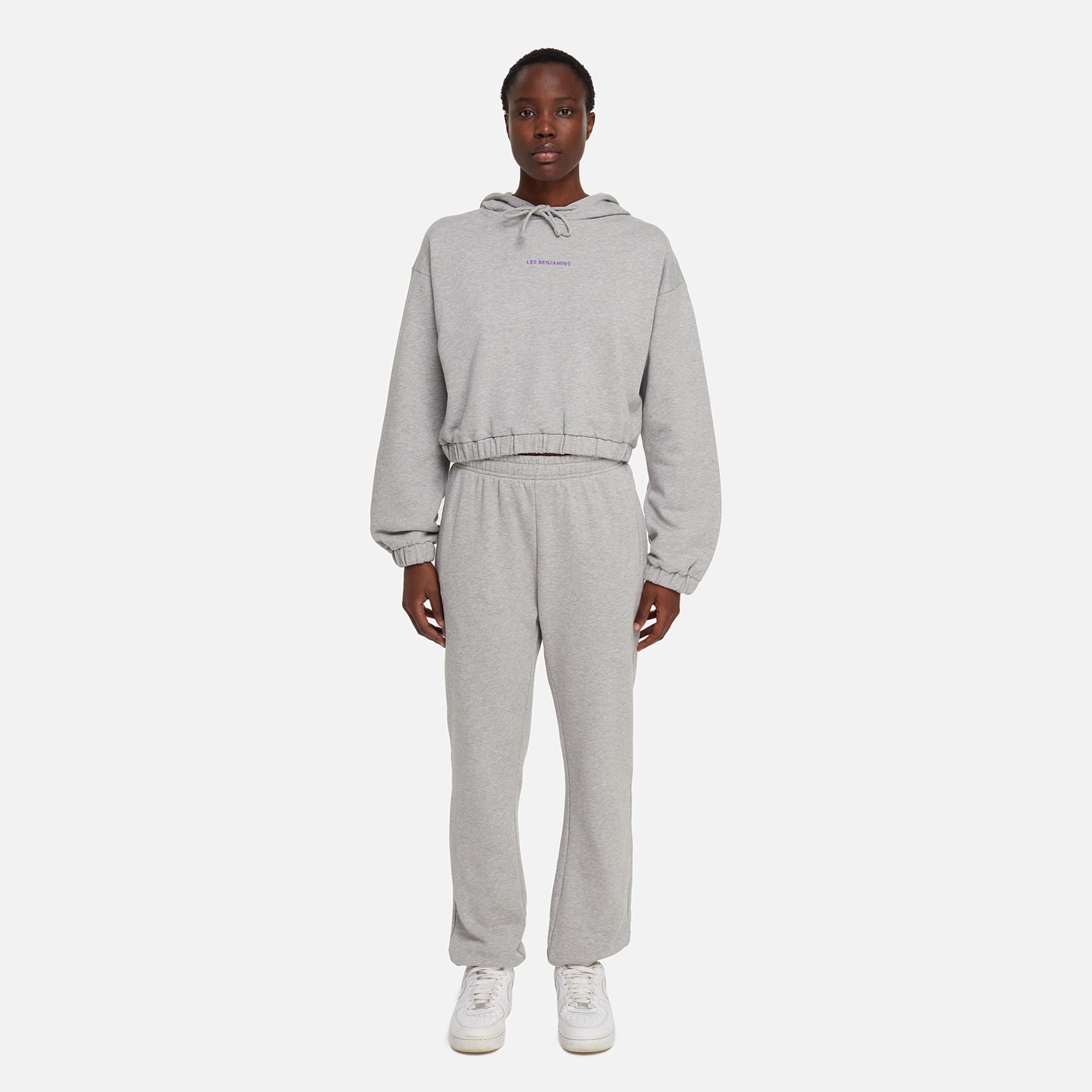 Les Benjamins Core Kadın Gri Hoodie