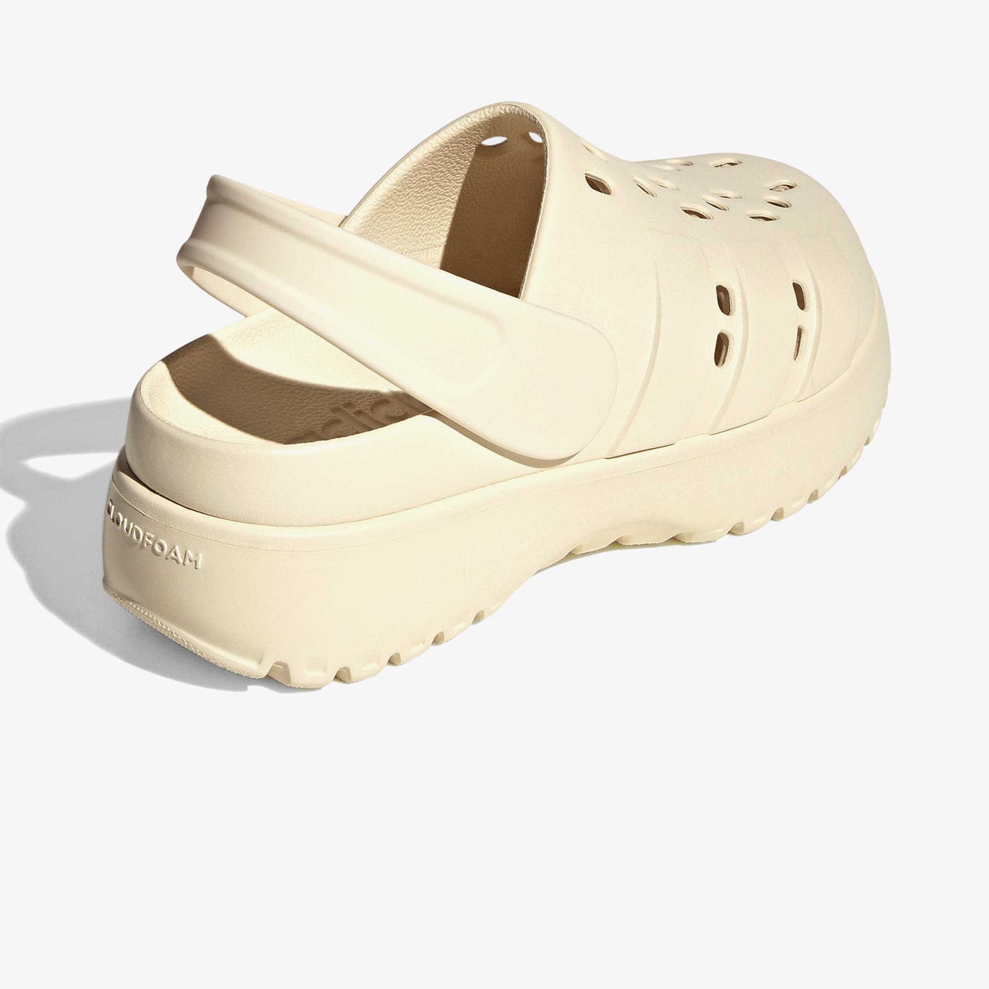 adidas Adilette Clog Platform Unisex Beyaz Sandalet