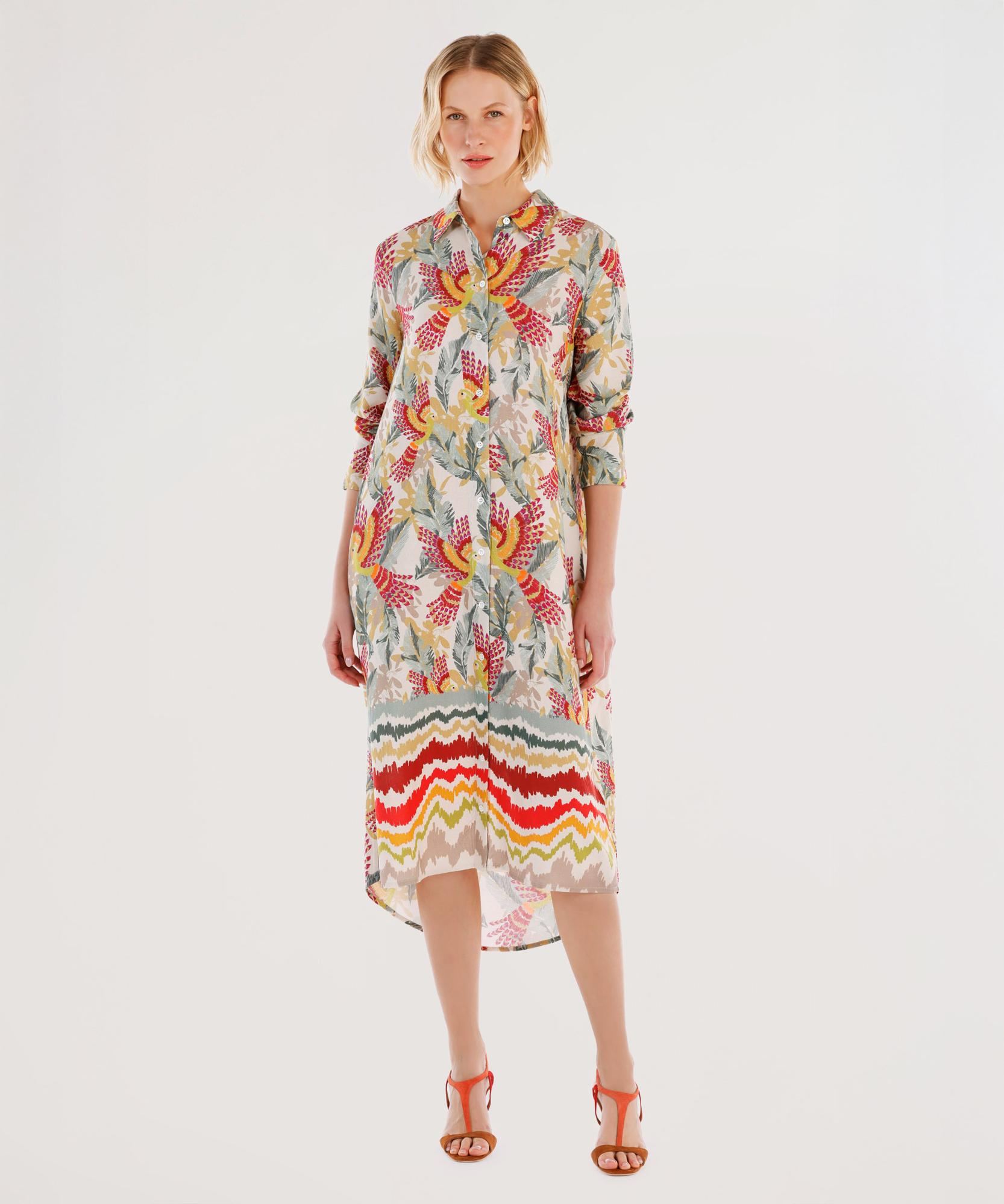 YARGICI Uzun Kollu Gömlek Elbise