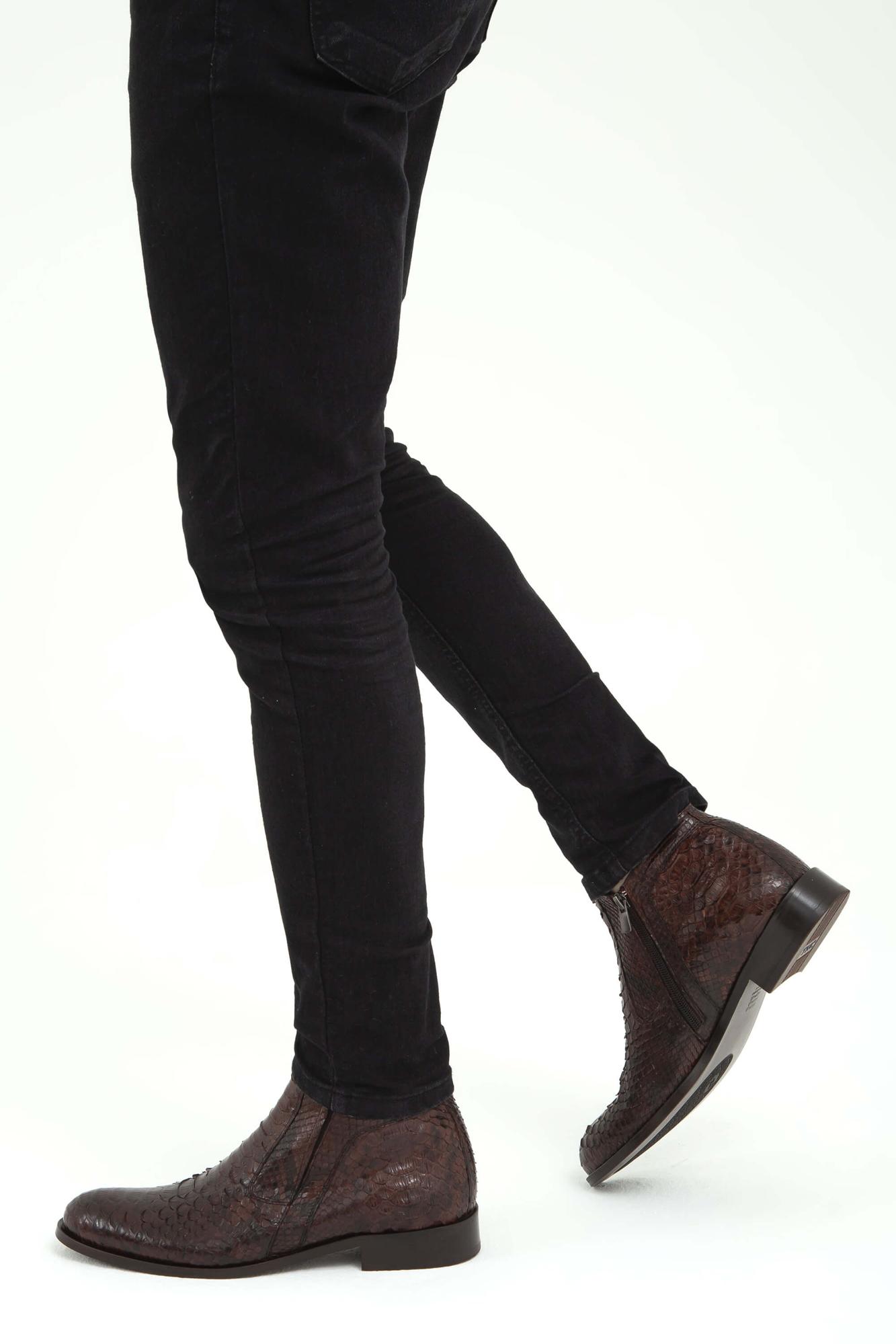 Tamer Tanca Erkek Hakiki Deri Kahverengi Klasik Bot