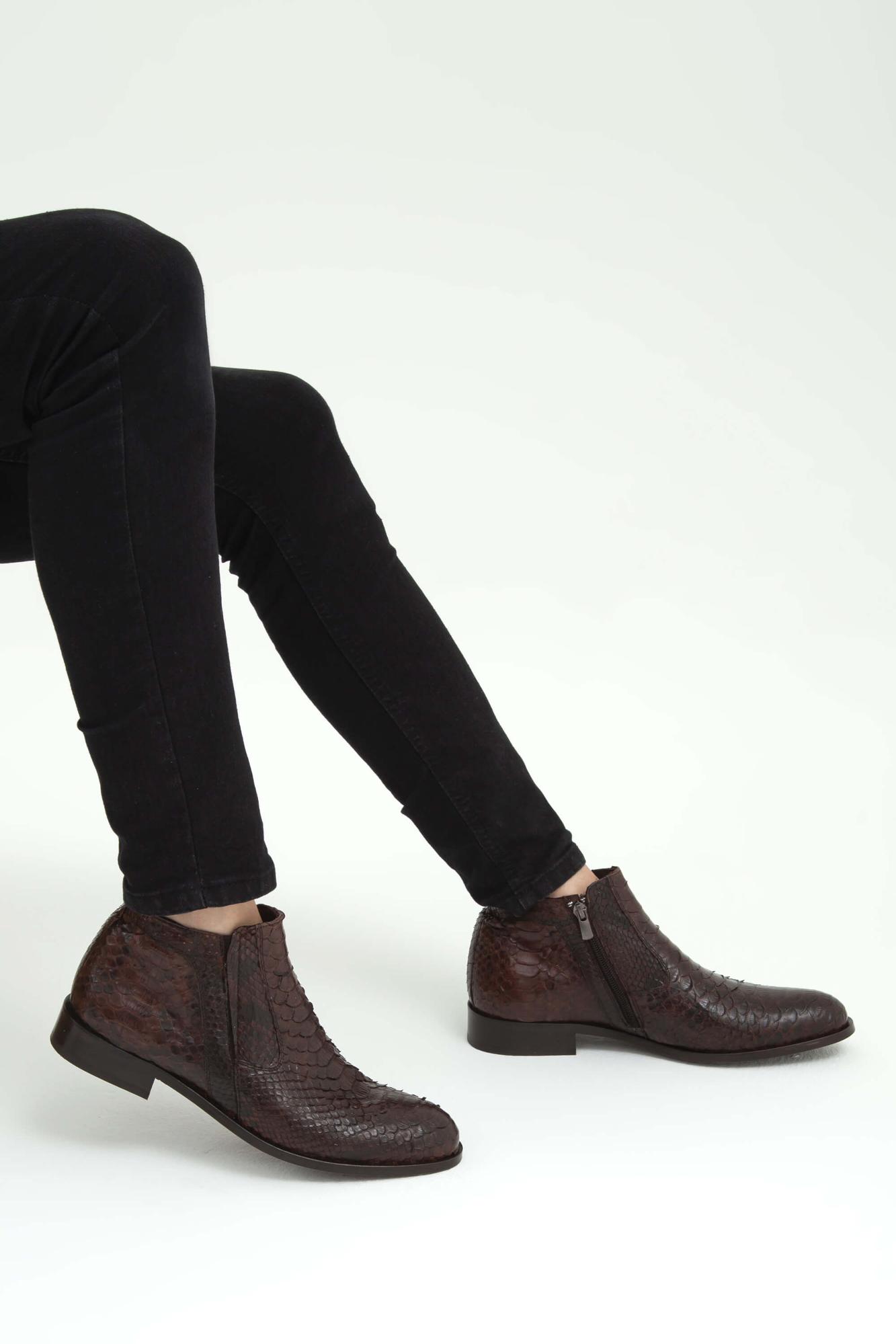 Tamer Tanca Erkek Hakiki Deri Kahverengi Klasik Bot