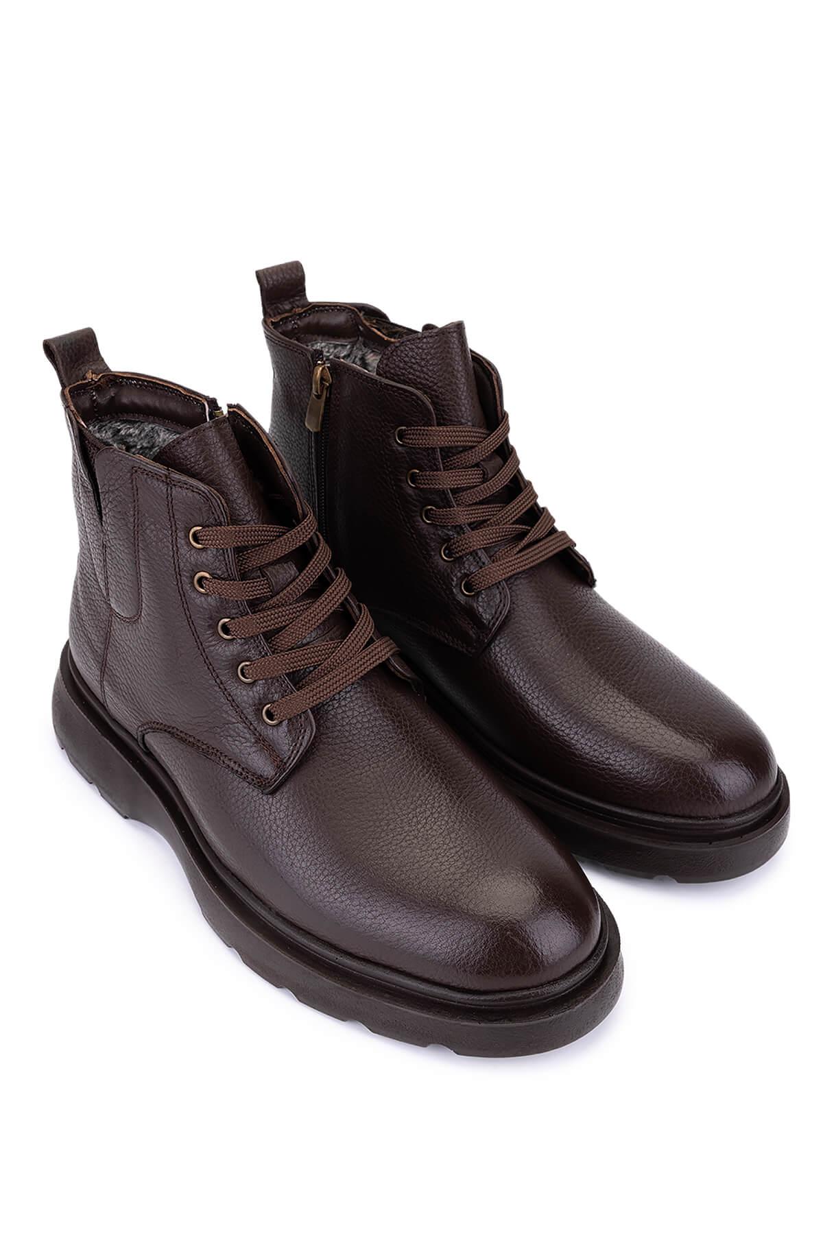 Tamer Tanca Erkek Hakiki Deri Kahverengi Casual Bot