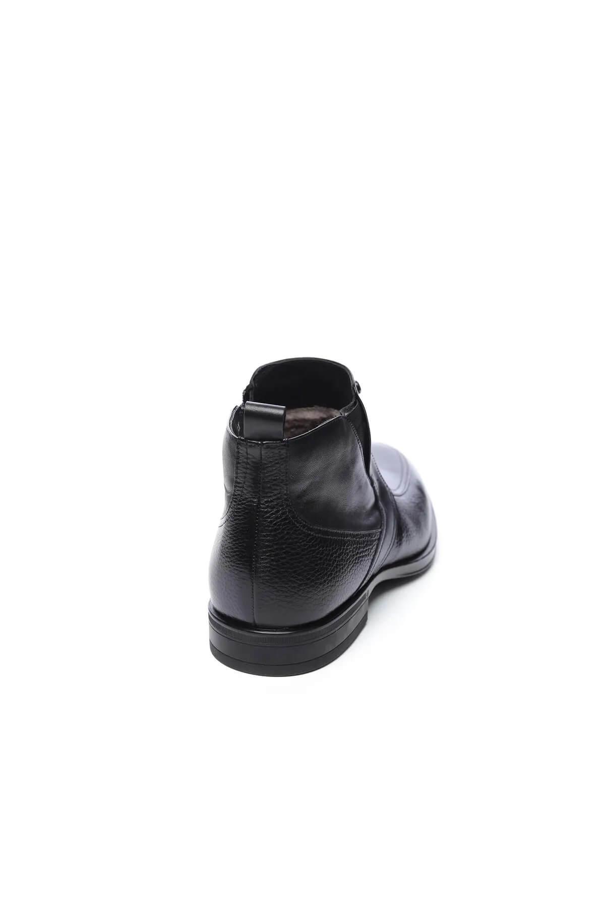 Tamer Tanca Erkek Hakiki Deri Siyah Klasik Bot