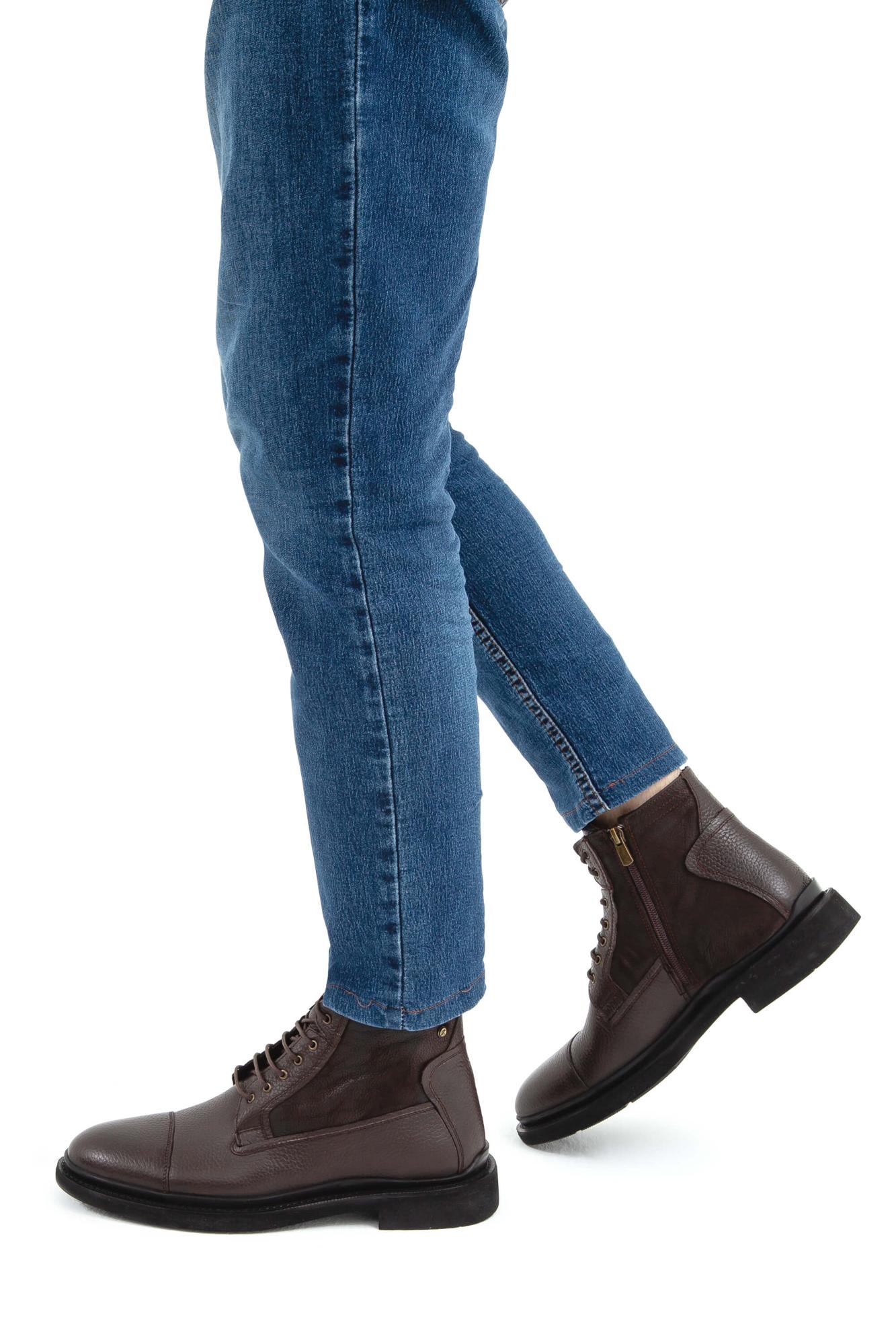 Tamer Tanca Erkek Hakiki Deri Kahverengi POSTAL Bot