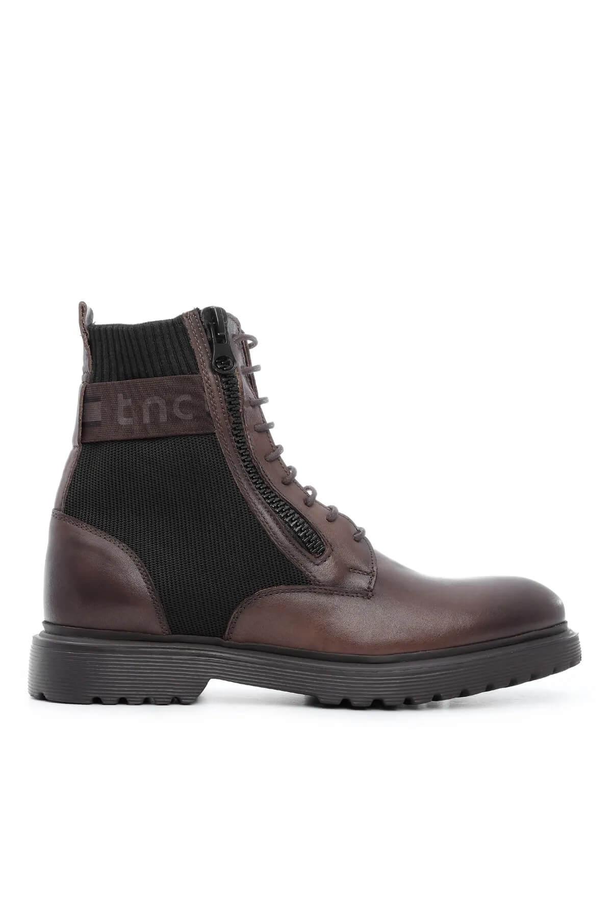 Tamer Tanca Erkek Hakiki Deri Kahverengi POSTAL Bot