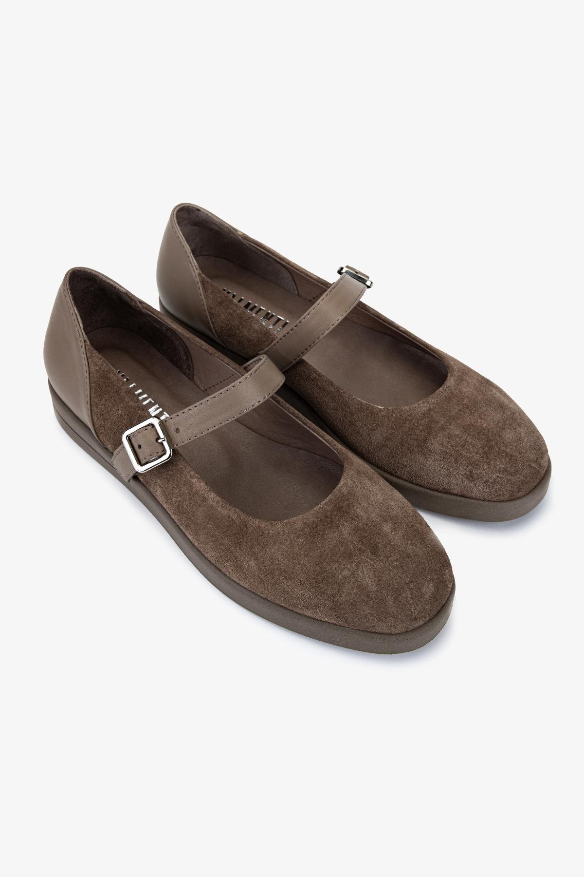 Valmenti Kadın Hakiki Deri Vizon Babet Ayakkabı