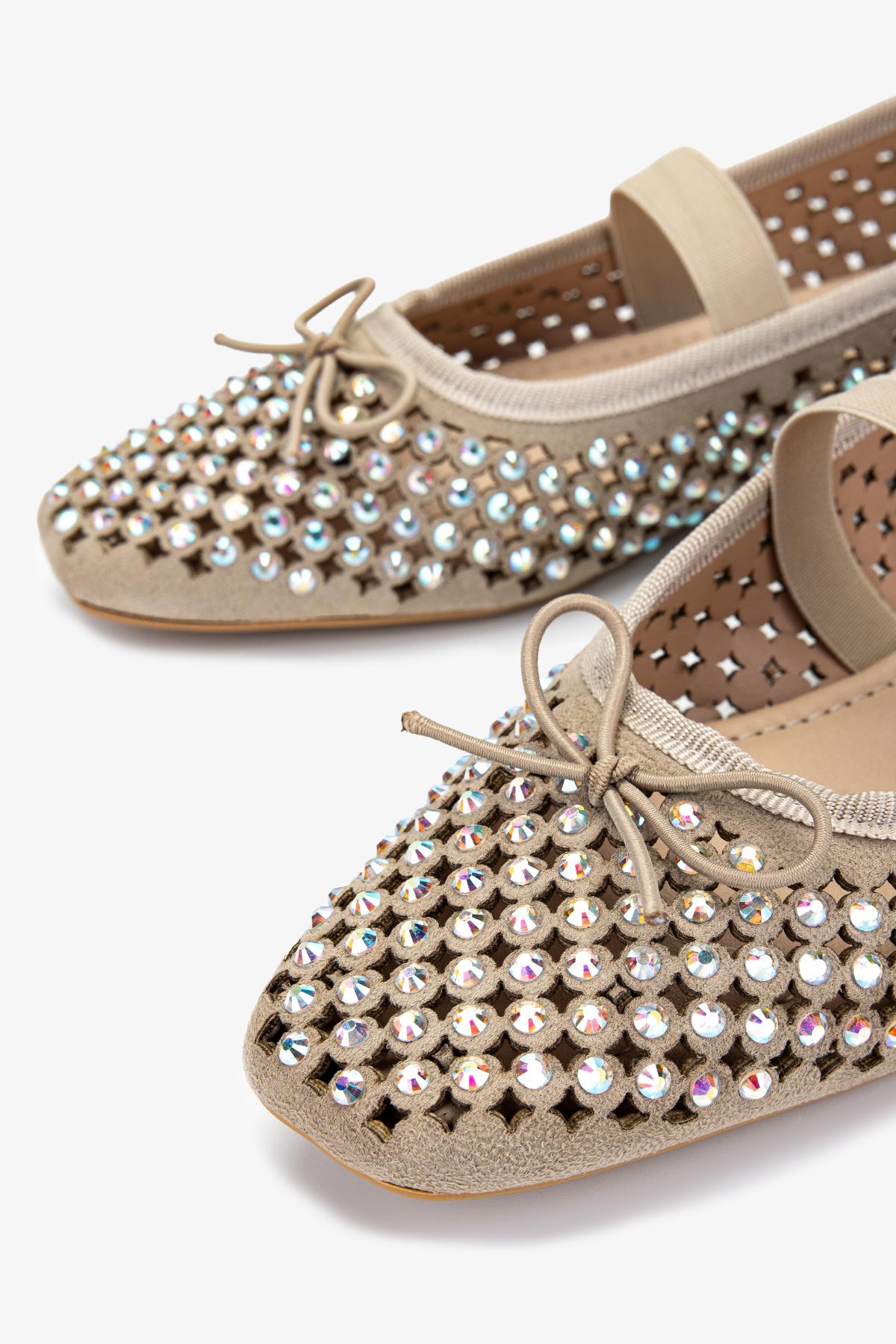 Valmenti Kadın Tekstil Bej Babet Ayakkabı