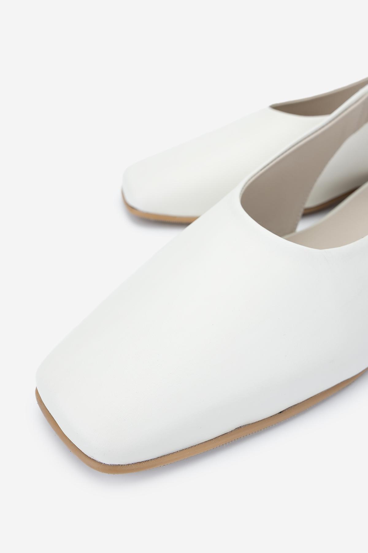 Valmenti Kadın Hakiki Deri Bej Babet Ayakkabı